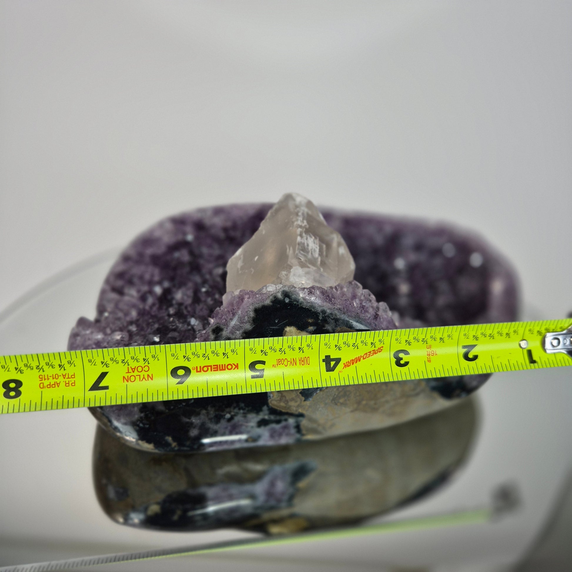 Super Rare Amethyst Boat formation with Calcite Bridge - 3.535 lbs One of a Kind Statement Crystal Specimen Crystal Hoarder