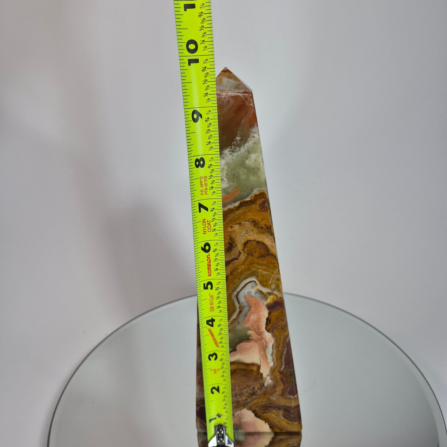 10in Green Onyx Tower Crystal Hoarder