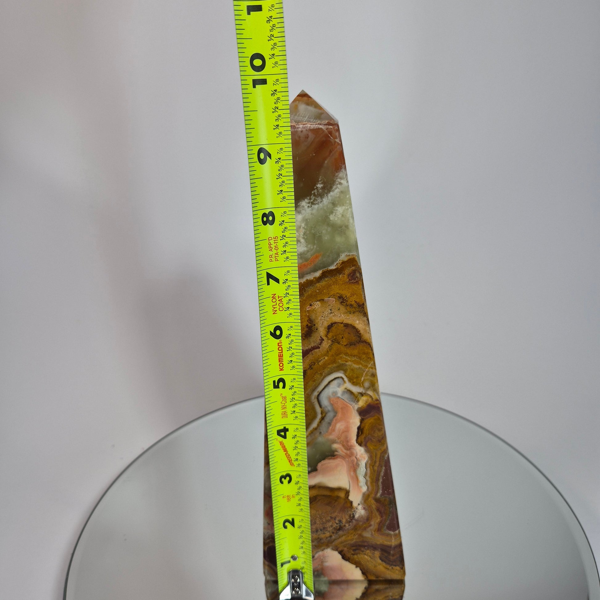 10in Green Onyx Tower Crystal Hoarder