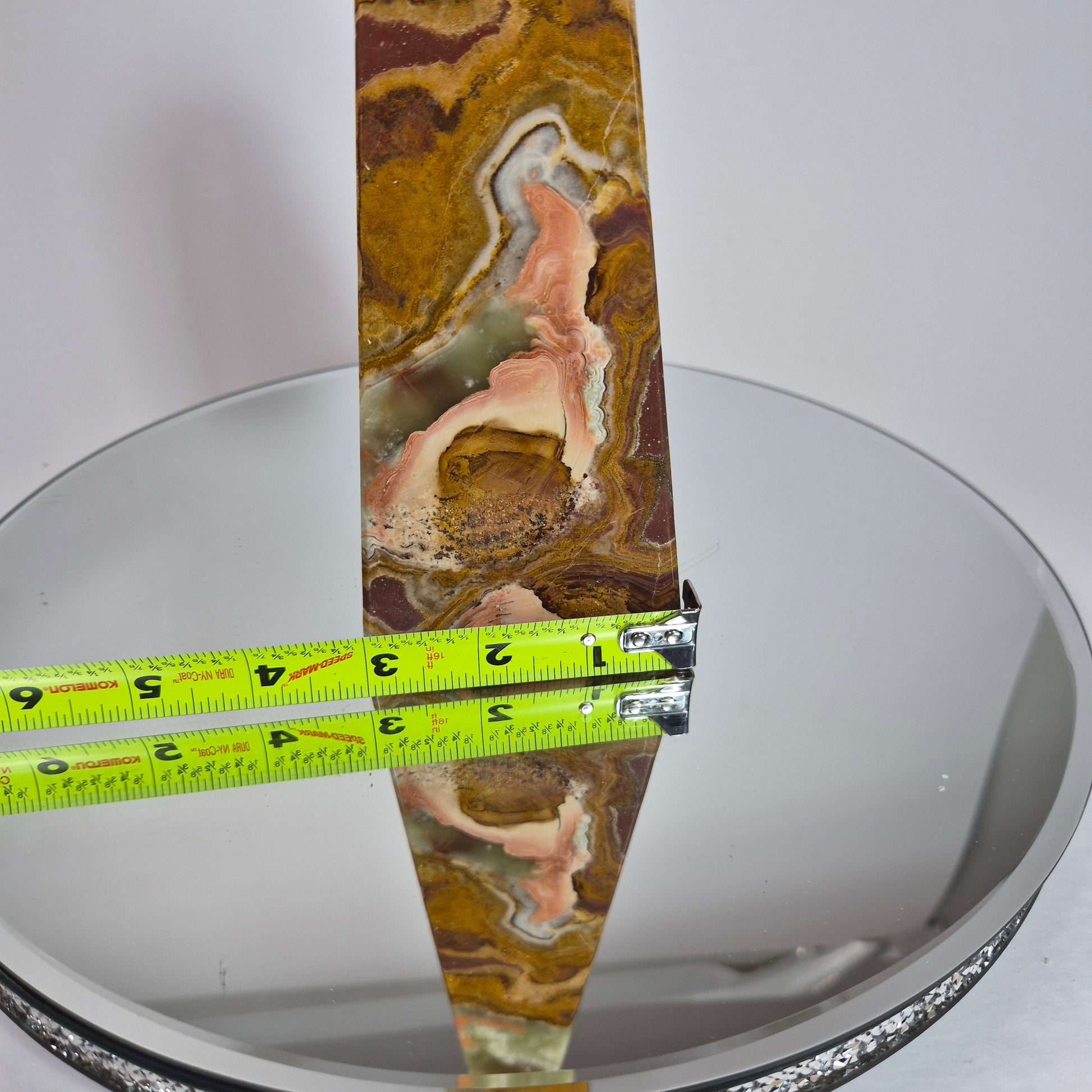 10in Green Onyx Tower Crystal Hoarder