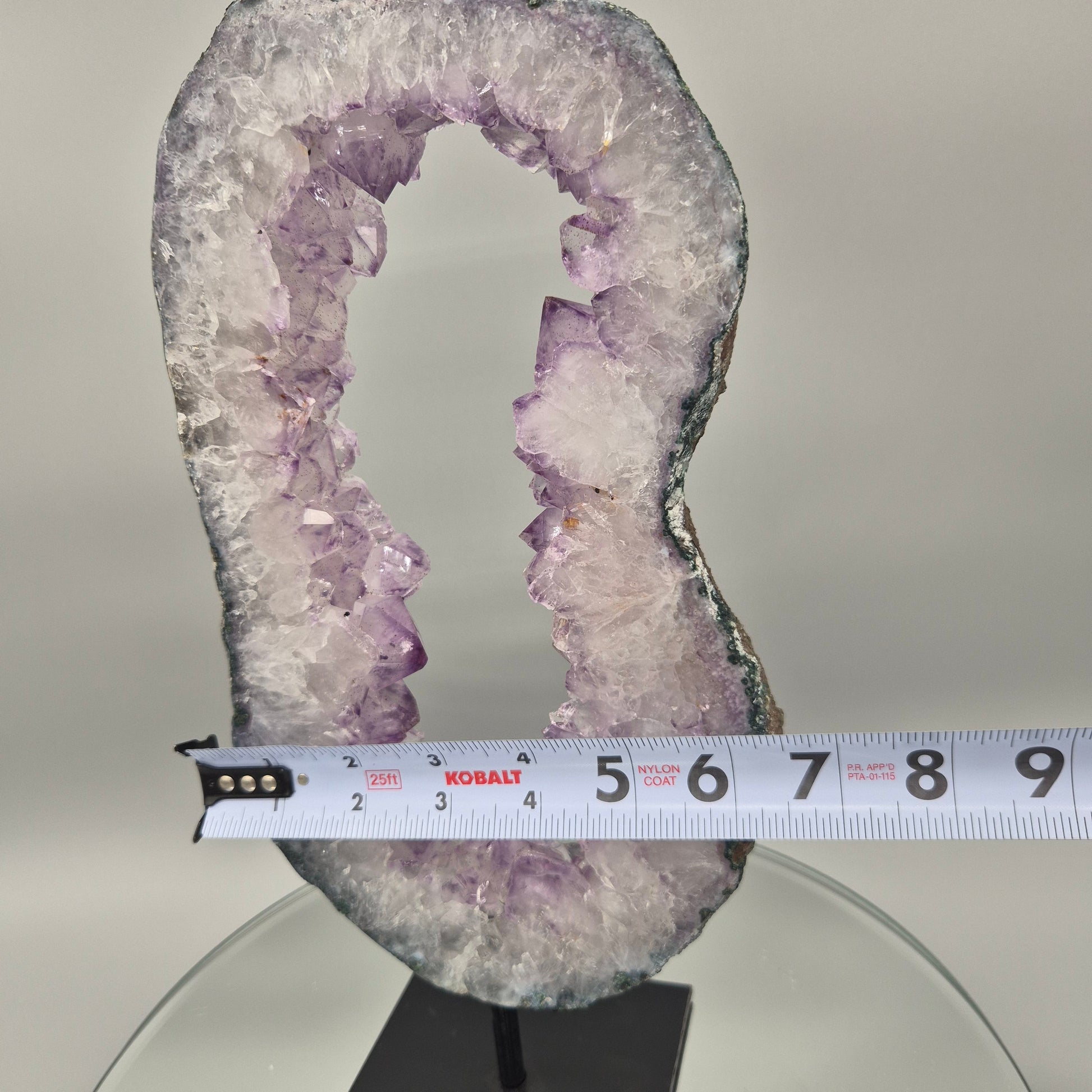 Amethyst Portal from Brazil - 12.5in Tall Natural Amethyst Crystal Portal  4.04 lb Crystal Hoarder
