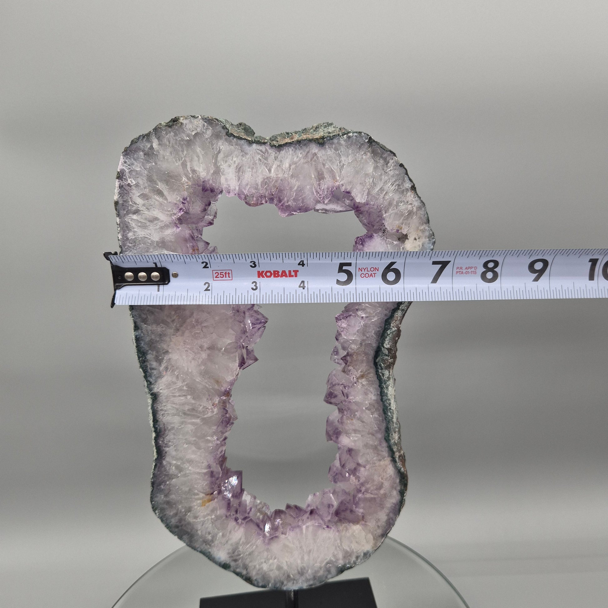 Amethyst Portal from Brazil - 15in Tall Natural Amethyst Crystal Portal  with Stalactite Flower Formation  5.45 lb Crystal Hoarder
