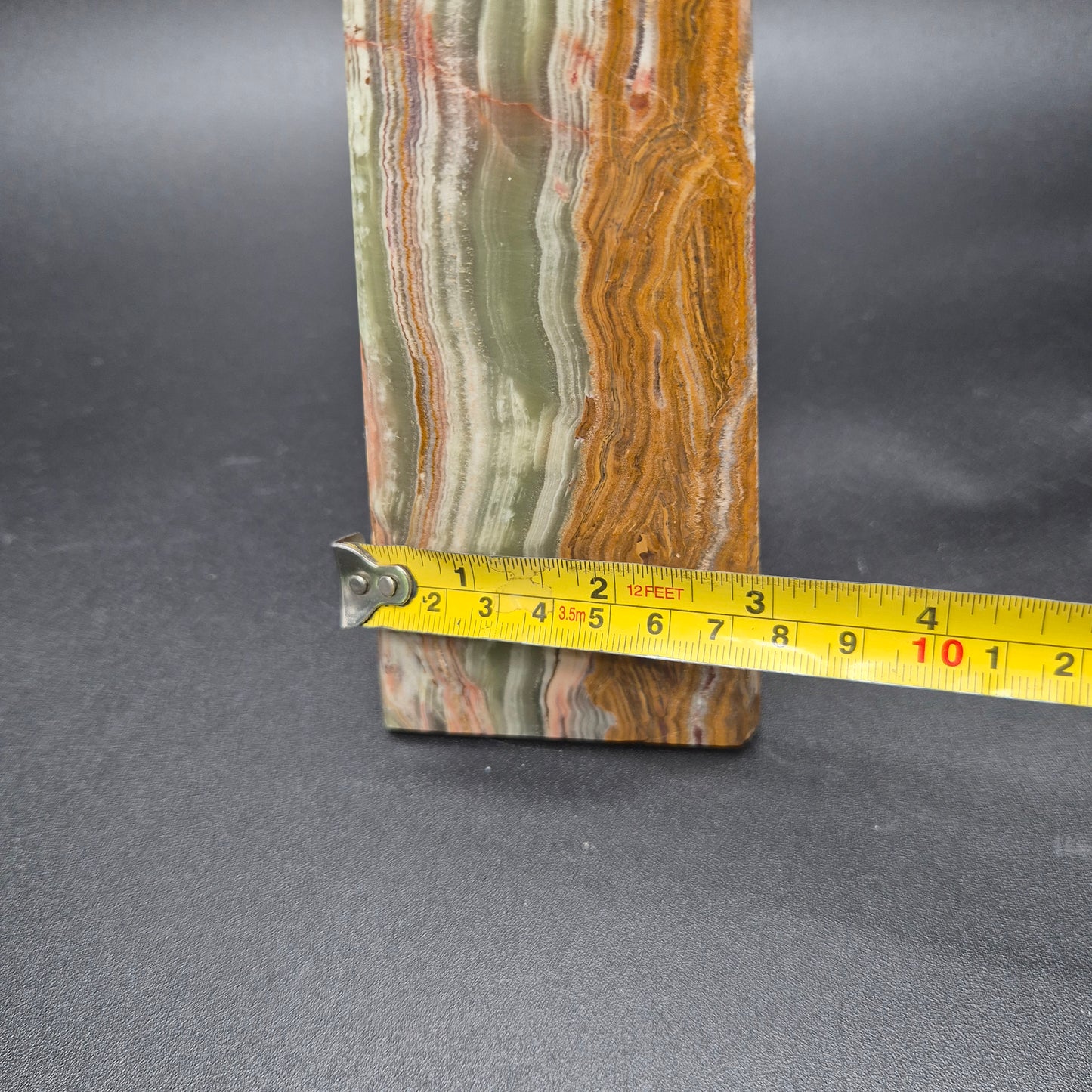 10 inch Polished Green Onyx Tower | Natural Onyx Crystal Point | Green Stone Decor | 4 Available | 4.5lbs