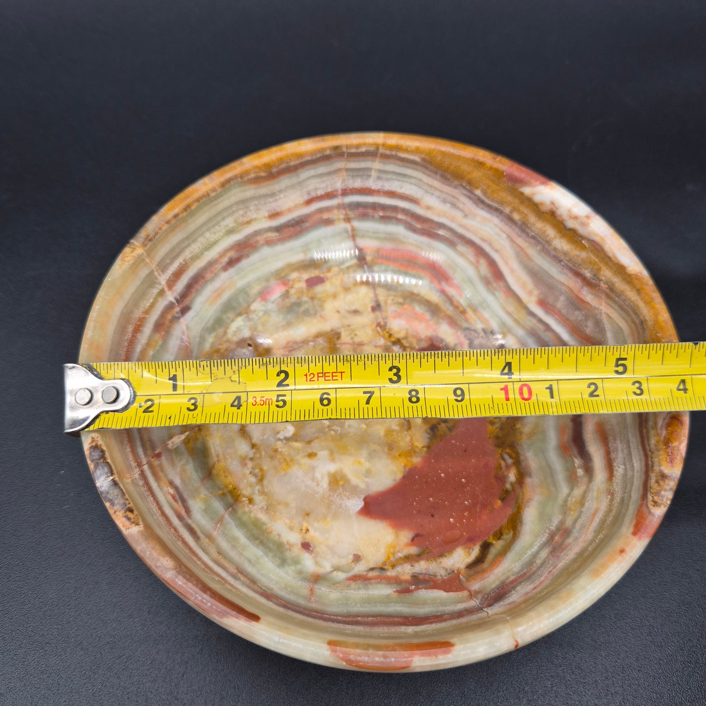 6 inch Polished Green Onyx Bowl | Natural Stone Decorative Bowl | 1 lb | Choose Your Piece