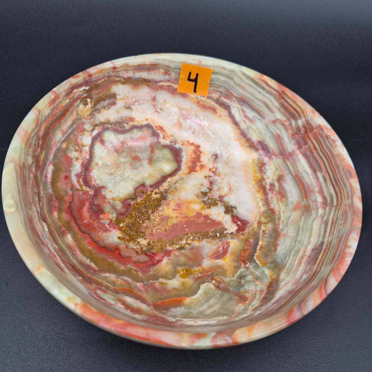 6 inch Polished Green Onyx Bowl | Natural Stone Decorative Bowl | 1 lb | Choose Your Piece
