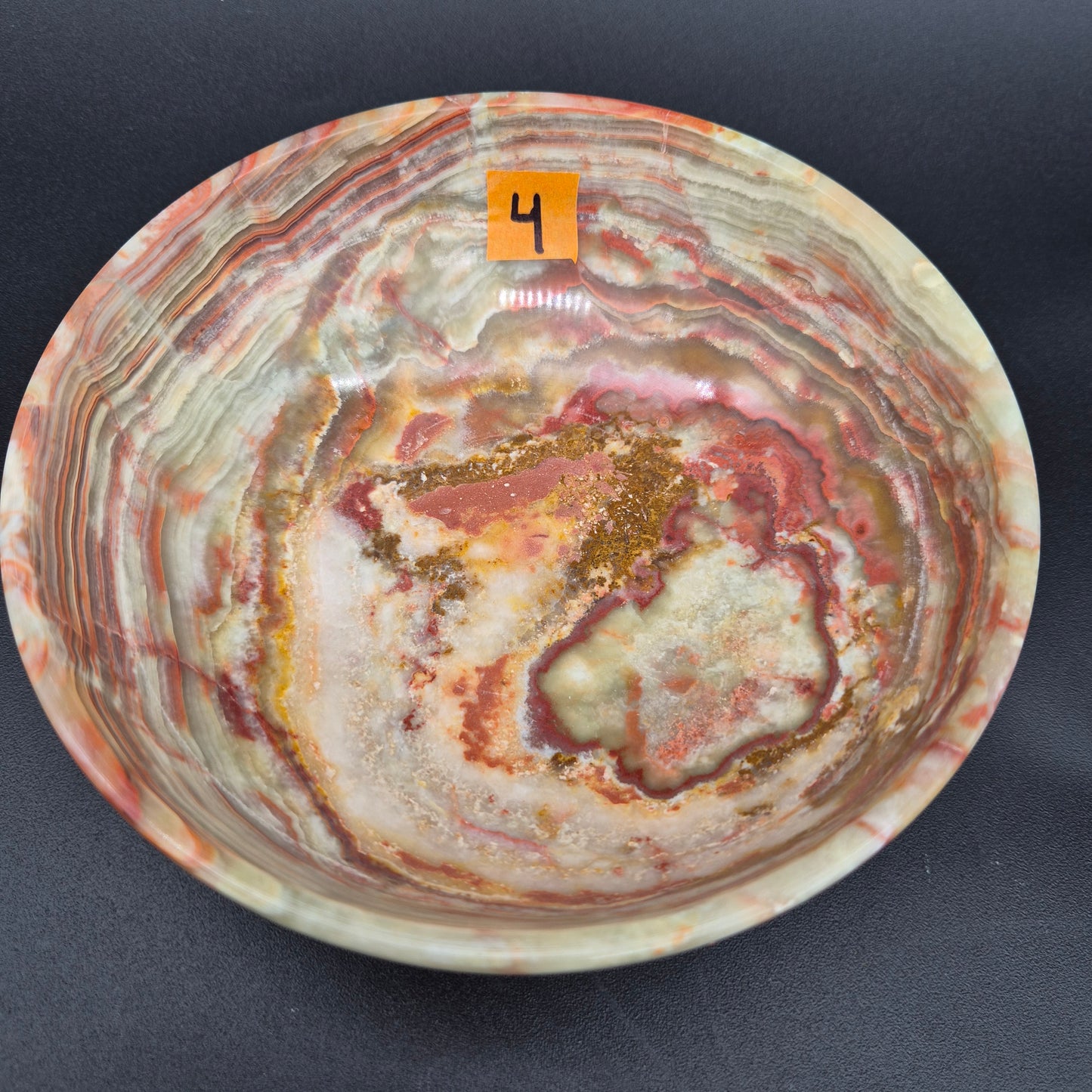 6 inch Polished Green Onyx Bowl | Natural Stone Decorative Bowl | 1 lb | Choose Your Piece