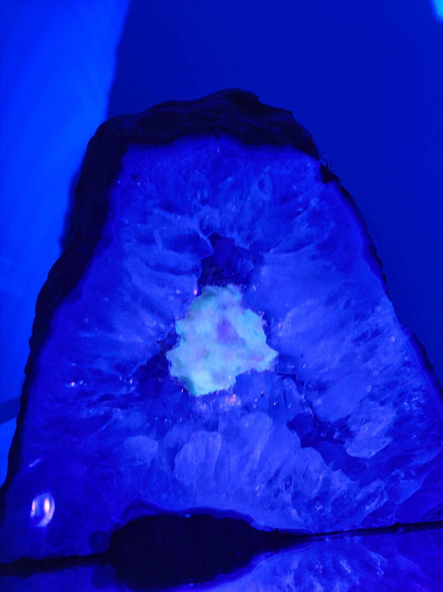Amethyst Cathedral with Calcite - Brazilian Amethyst Geode - 11.22 lbs - 7.5 x 8.5in Crystal Hoarder