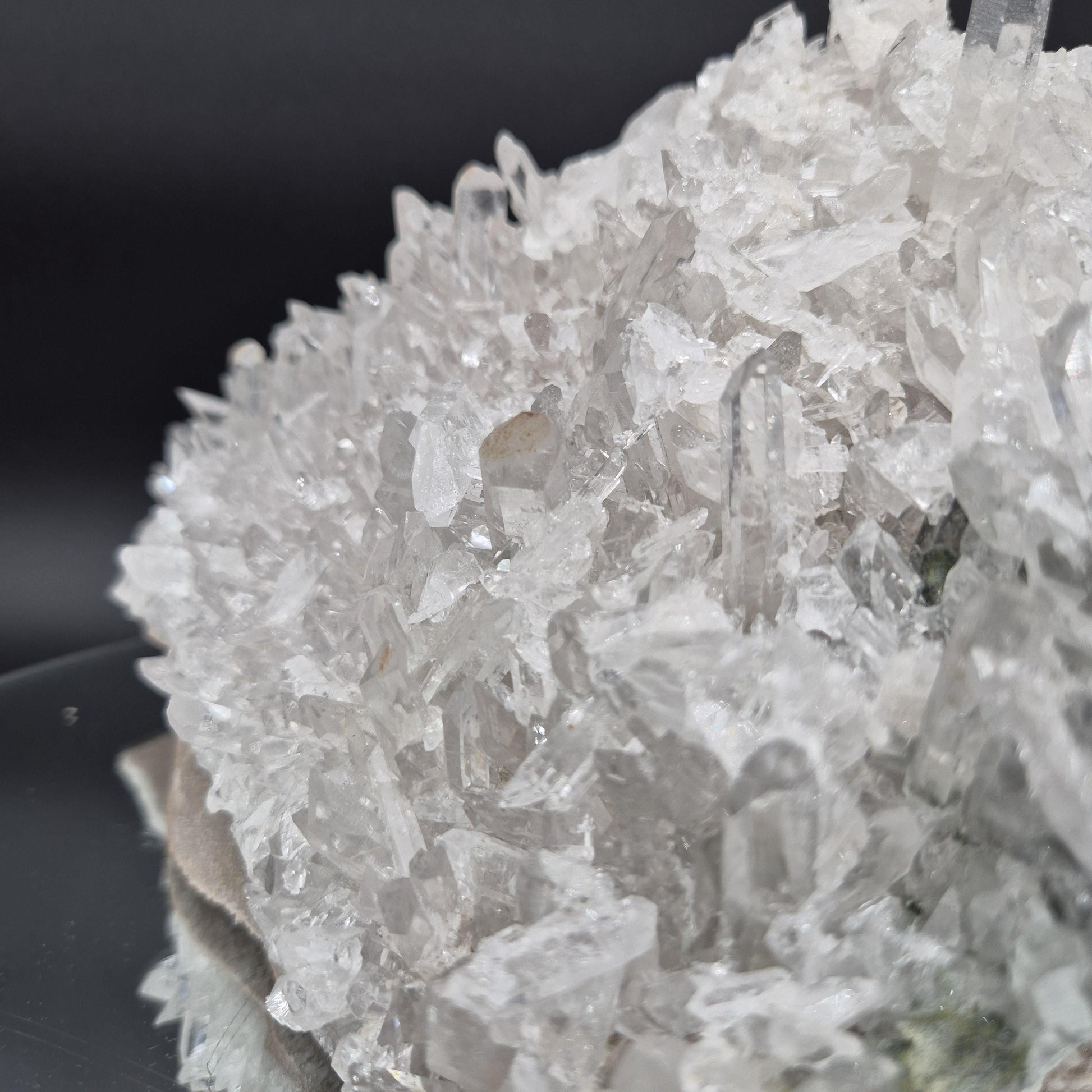AAA+ Huge Lemurian Quartz Cluster Water Clear Points 10x8x6 10.75 lbs Colombia Crystal Hoarder