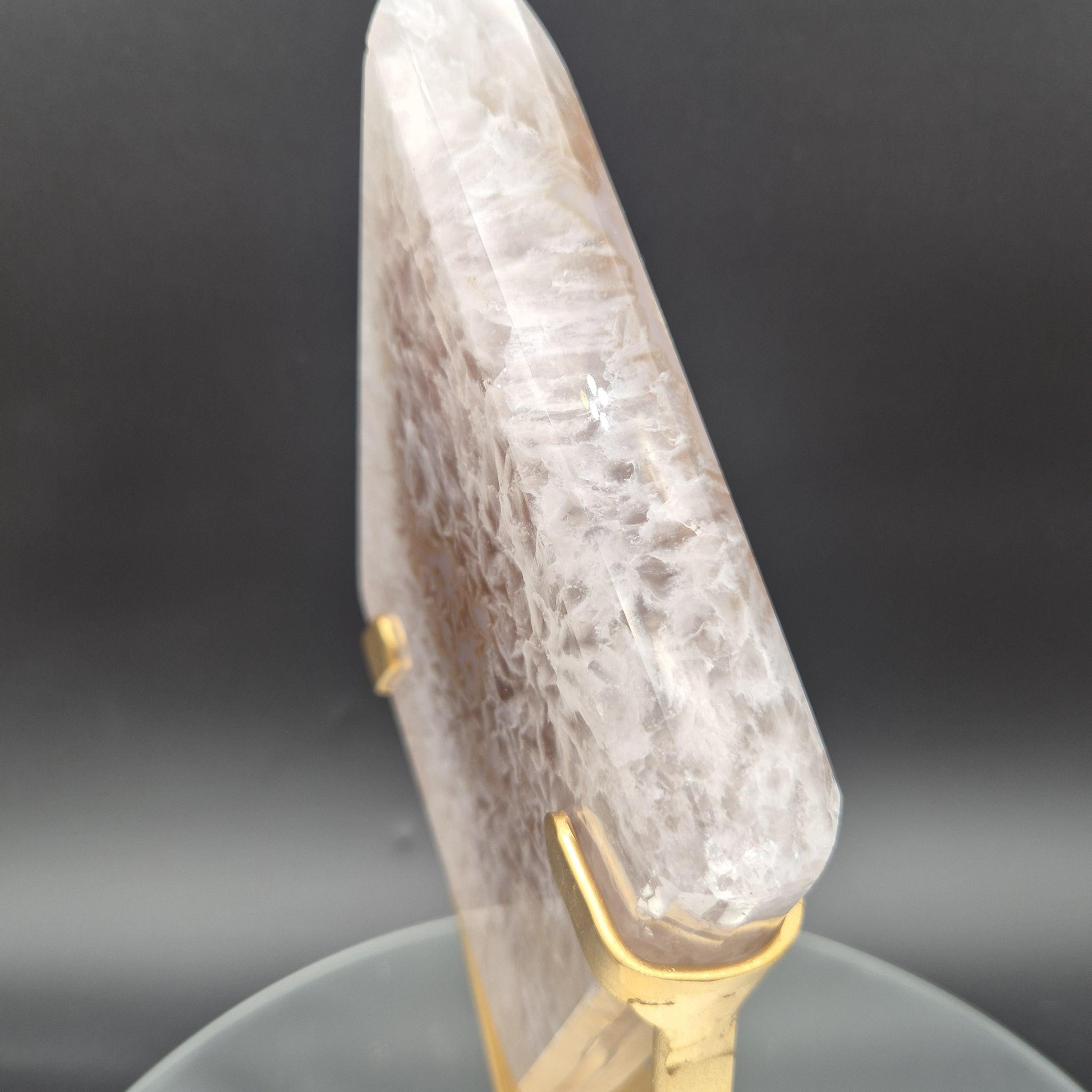 AAA+ Huge Sugar Druzy Hematite Agate Diamond on Gold Stand | Brazil Crystal Sculpture | 4.19 lbs Crystal Hoarder