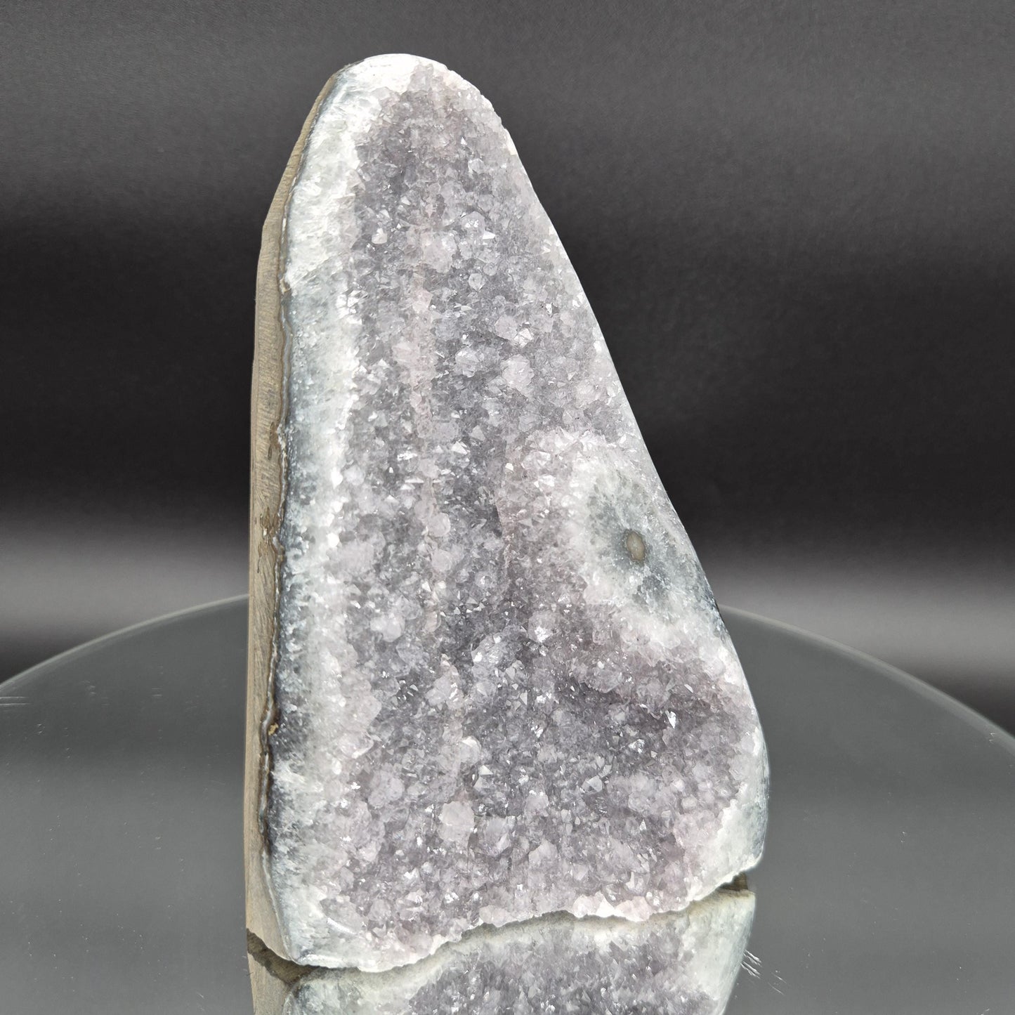 AAA+ Uruguay Lavender Amethyst Cathedral with Stalactite Eye - 3.8 lbs - 6.5 x 4.5in -  Druzy Quartz Crystal Hoarder