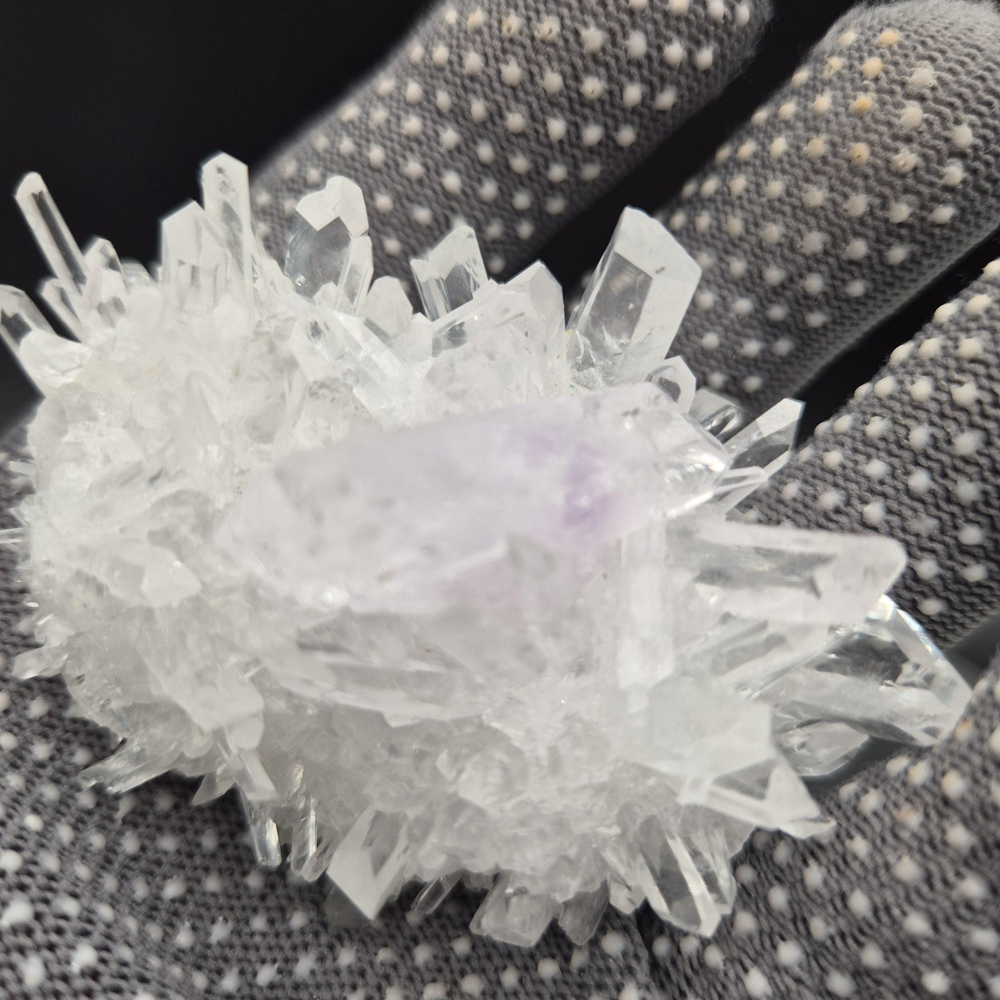 Rare AAA+ Double Terminated Phantom Amethyst Chrysanthemum Crystal Cluster | Natural Quartz Specimen | 4 oz Crystal Hoarder