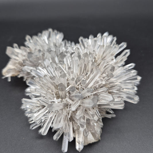 Rare DOW Chrysanthemum Lemurian Quartz Cluster with Pyrite Colombia 0.81 lbs Crystal Hoarder Crystal Hoarder