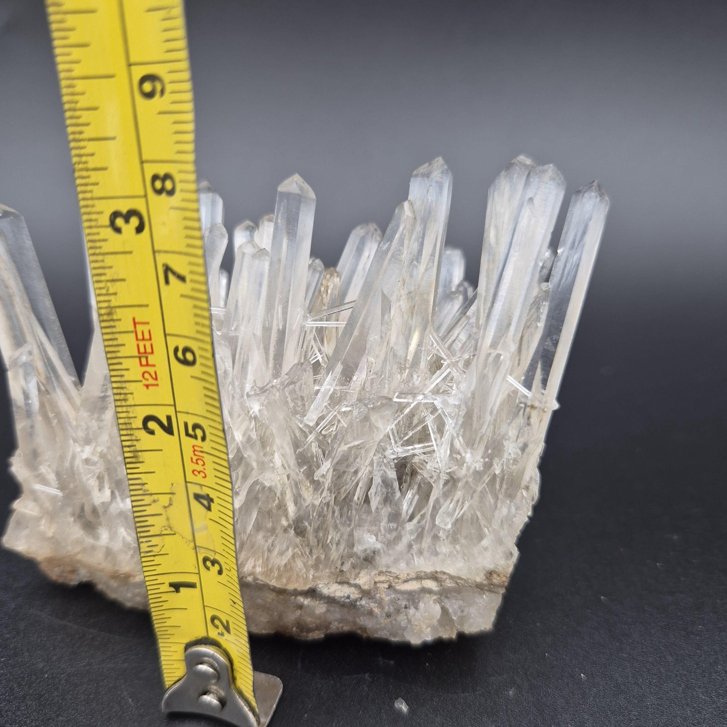 Rare AAA+ Temple Heart Starburst DOW Chrysanthemum Lemurian Quartz Cluster | Colombia | 9.28 oz Crystal Hoarder
