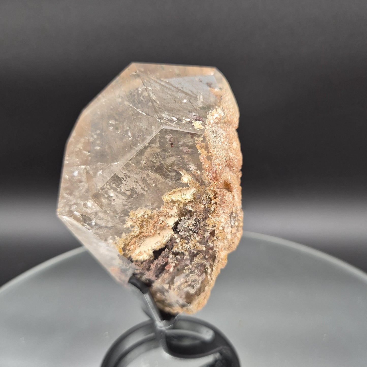 AAA+ Light Smoky Quartz Garden Inclusion (Lodolite) - Brazil - 1.17 lbs - 6 x 3in - Scenic Phantom Quartz Crystal Crystal Hoarder