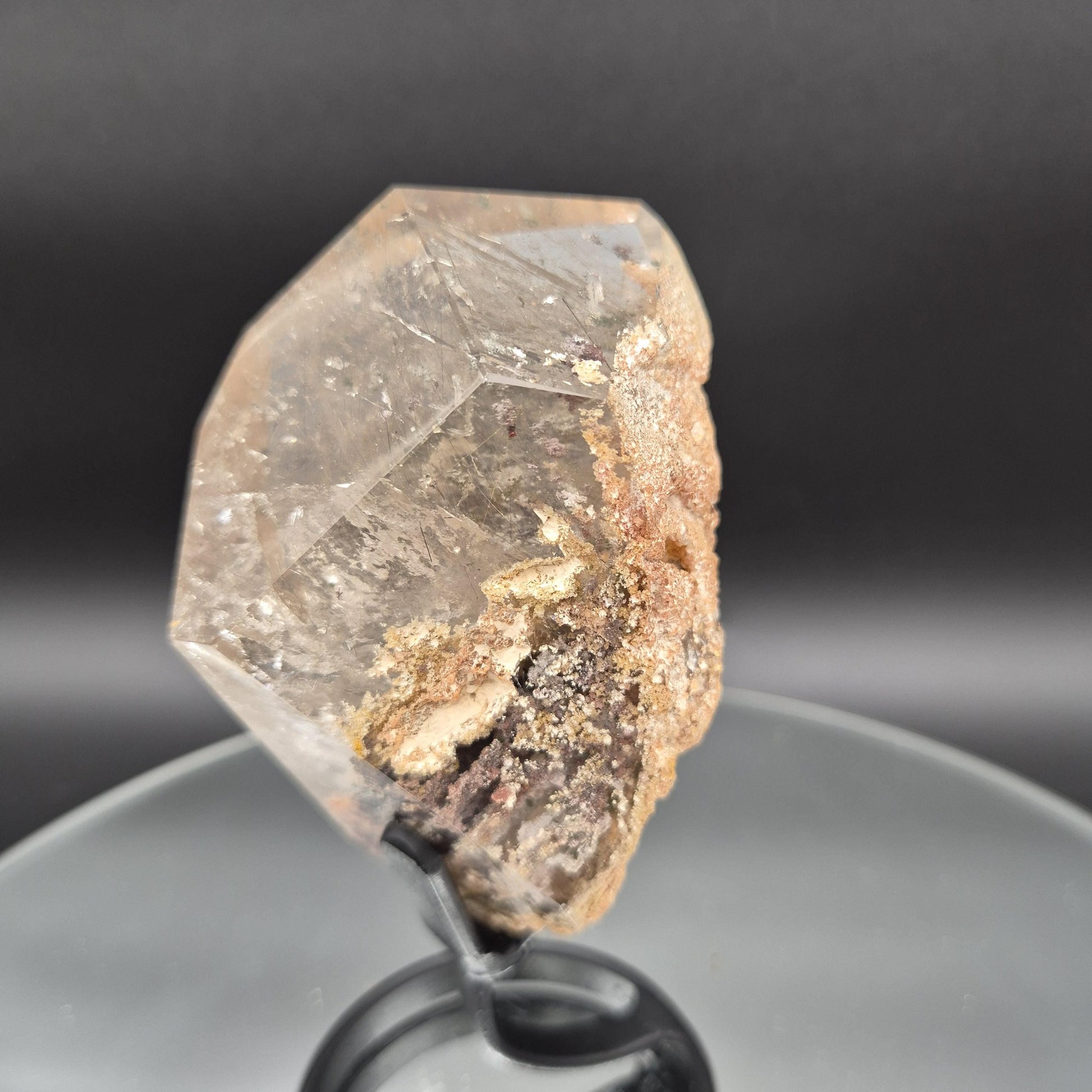 AAA+ Light Smoky Quartz Garden Inclusion (Lodolite) - Brazil - 1.17 lbs - 6 x 3in - Scenic Phantom Quartz Crystal Crystal Hoarder