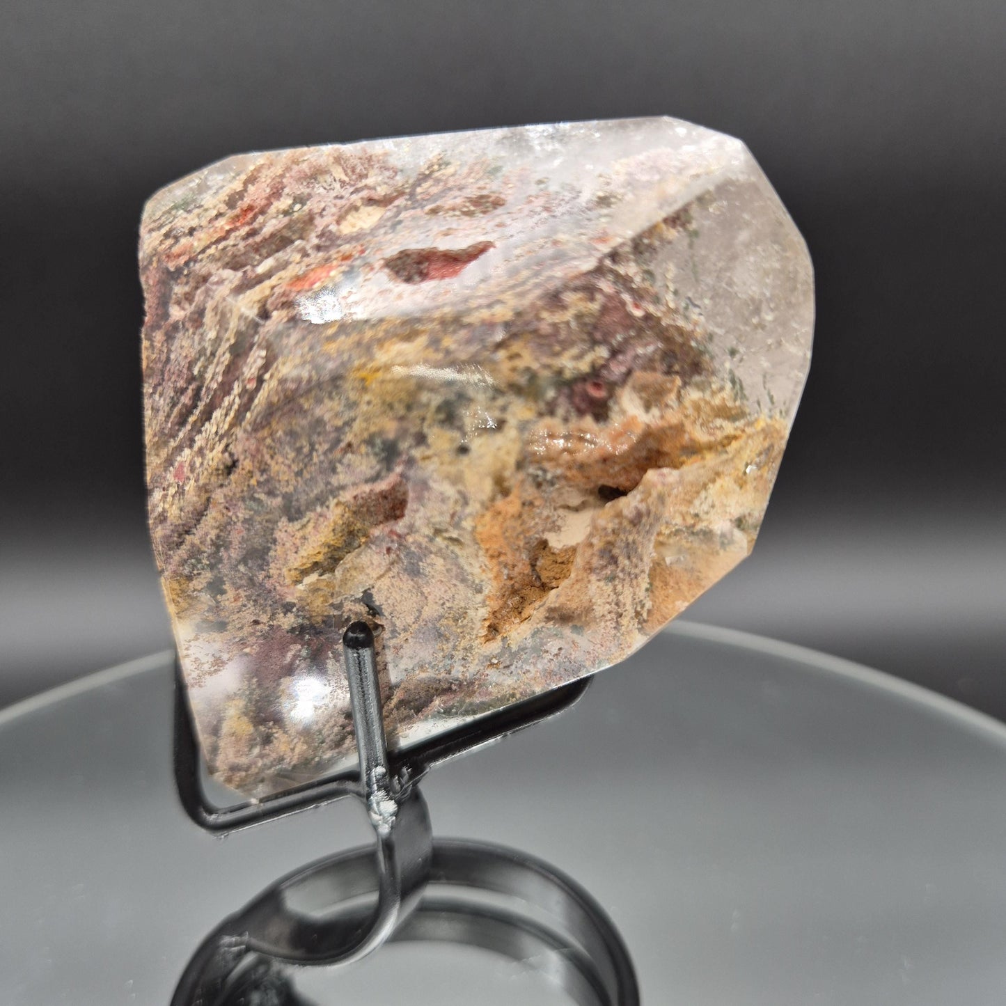 AAA+ Light Smoky Quartz Garden Inclusion (Lodolite) - 0.94 lbs - 5 x 3in - Scenic Phantom Quartz - Brazil Crystal Crystal Hoarder