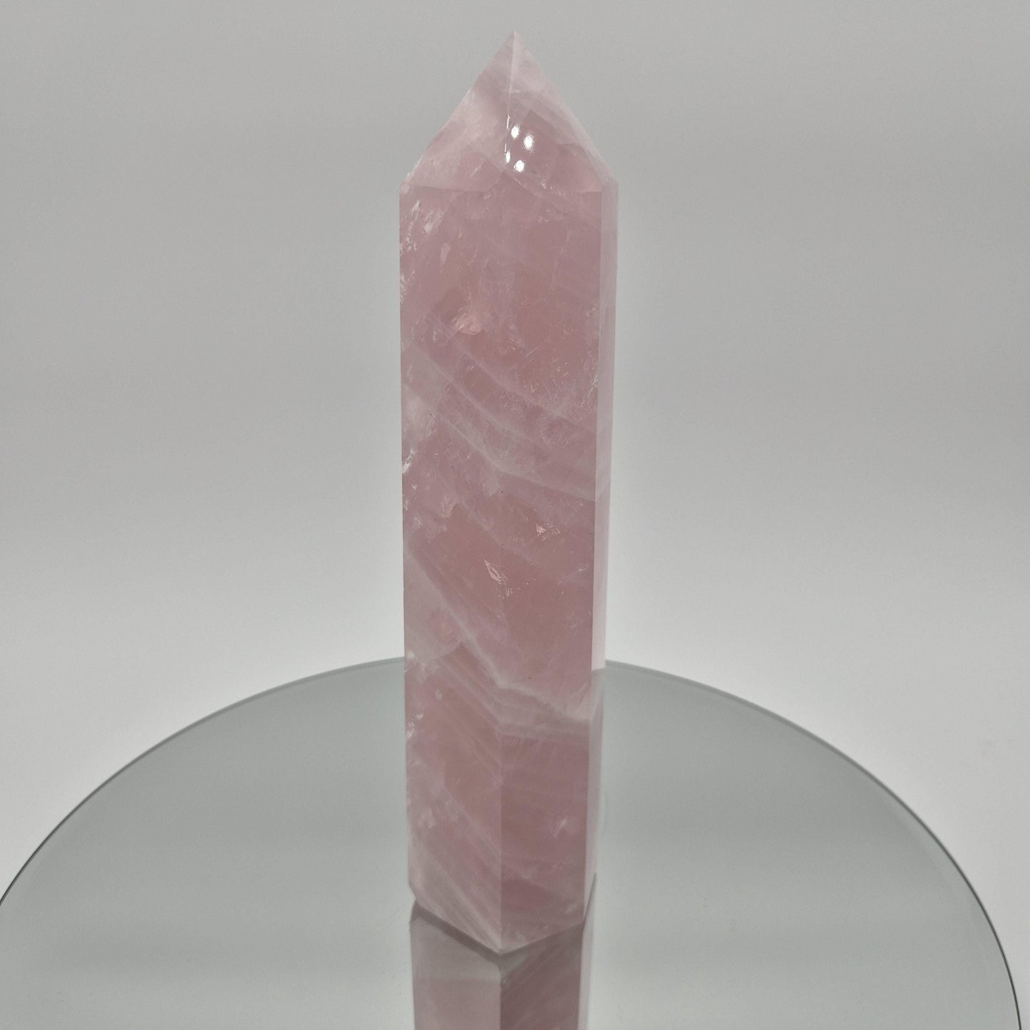 Rose Quartz Tower - 2.67 lb | 9.5in Tall | Display-Ready Beauty Crystal Hoarder