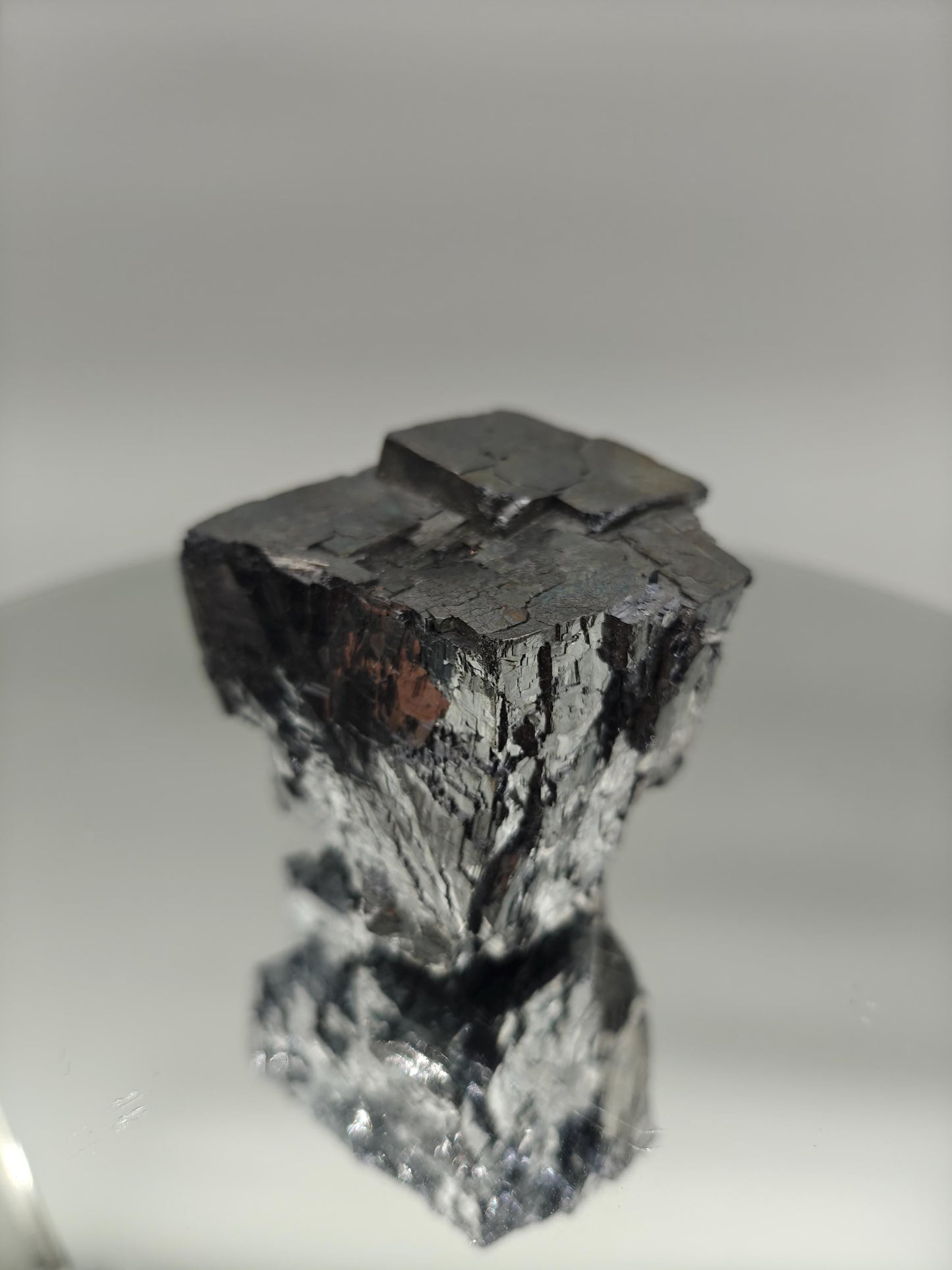 Huge Shiny Stepped Galena Crystal | Missouri Mineral Specimen | Metallic Cubic Formation | Collector Display Piece | 2.39 lbs Crystal Hoarder
