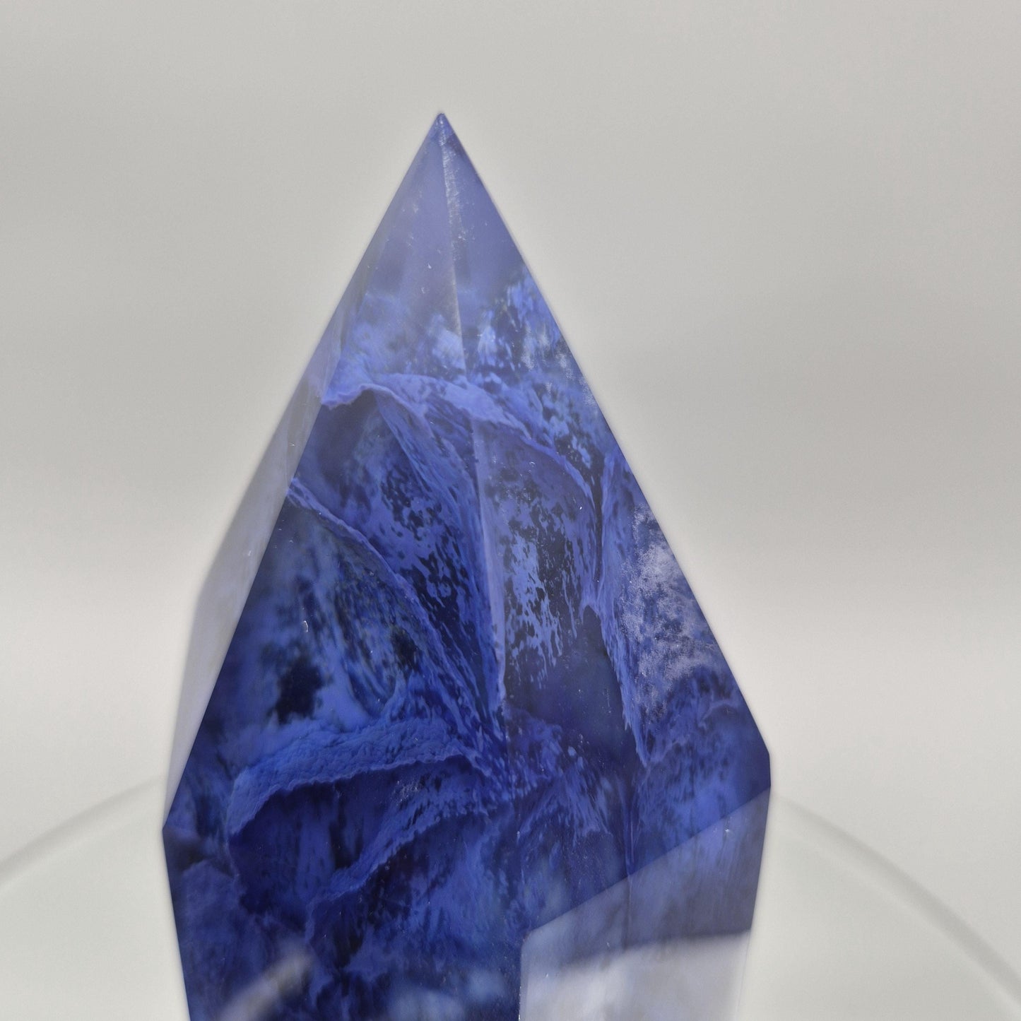 High Quality Blue Smelting Quartz Tower (Man-Made) – Also Known as Blue Goldstone Crystal Hoarder