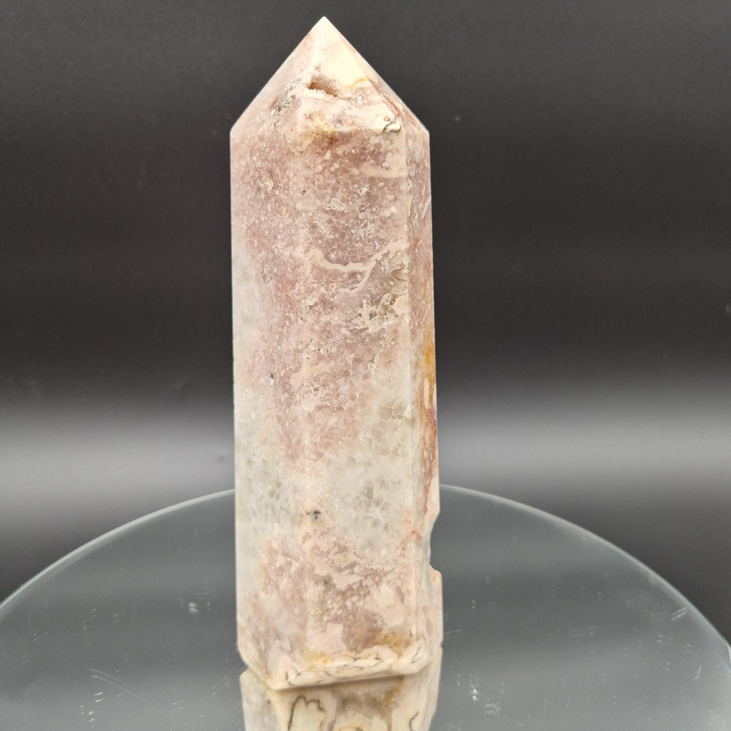 Pink Amethyst Flower Tower – Polished Crystal Point – 3.4 lb 9" Display Specimen Crystal Hoarder