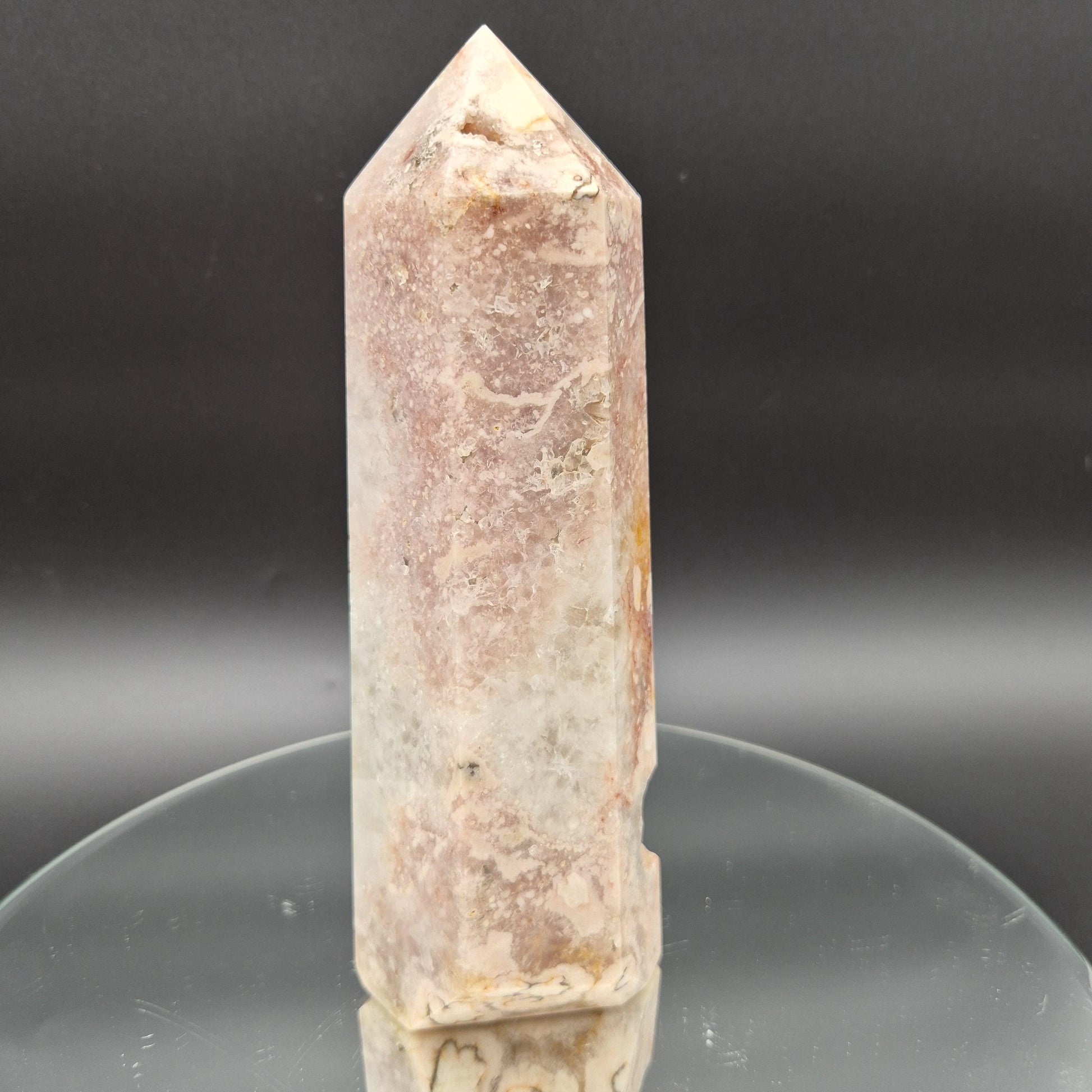 Pink Amethyst Flower Tower – Polished Crystal Point – 3.4 lb 9" Display Specimen Crystal Hoarder