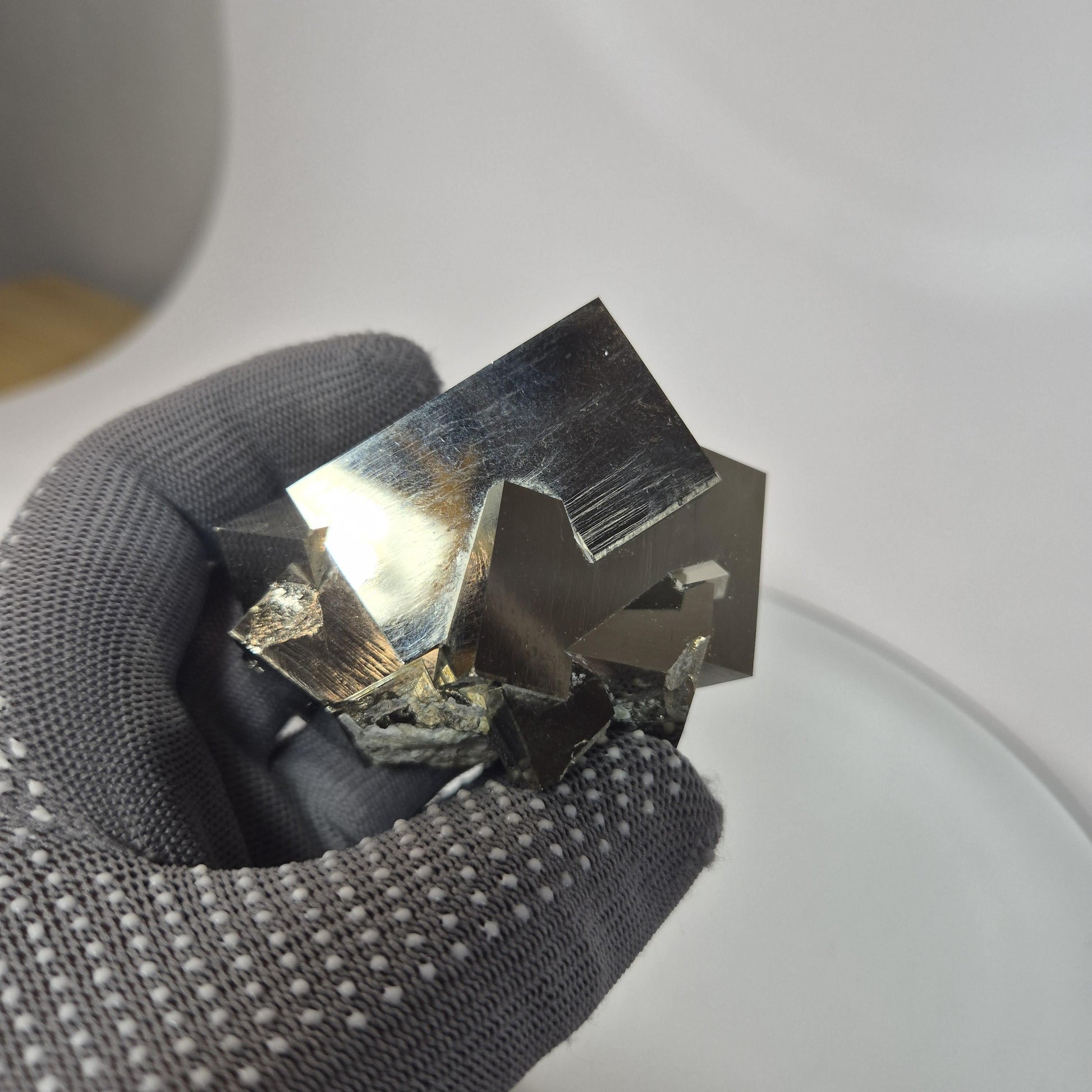 Intertwined Pyrite Cubes – Natural Formation 13.55 oz Crystal Hoarder