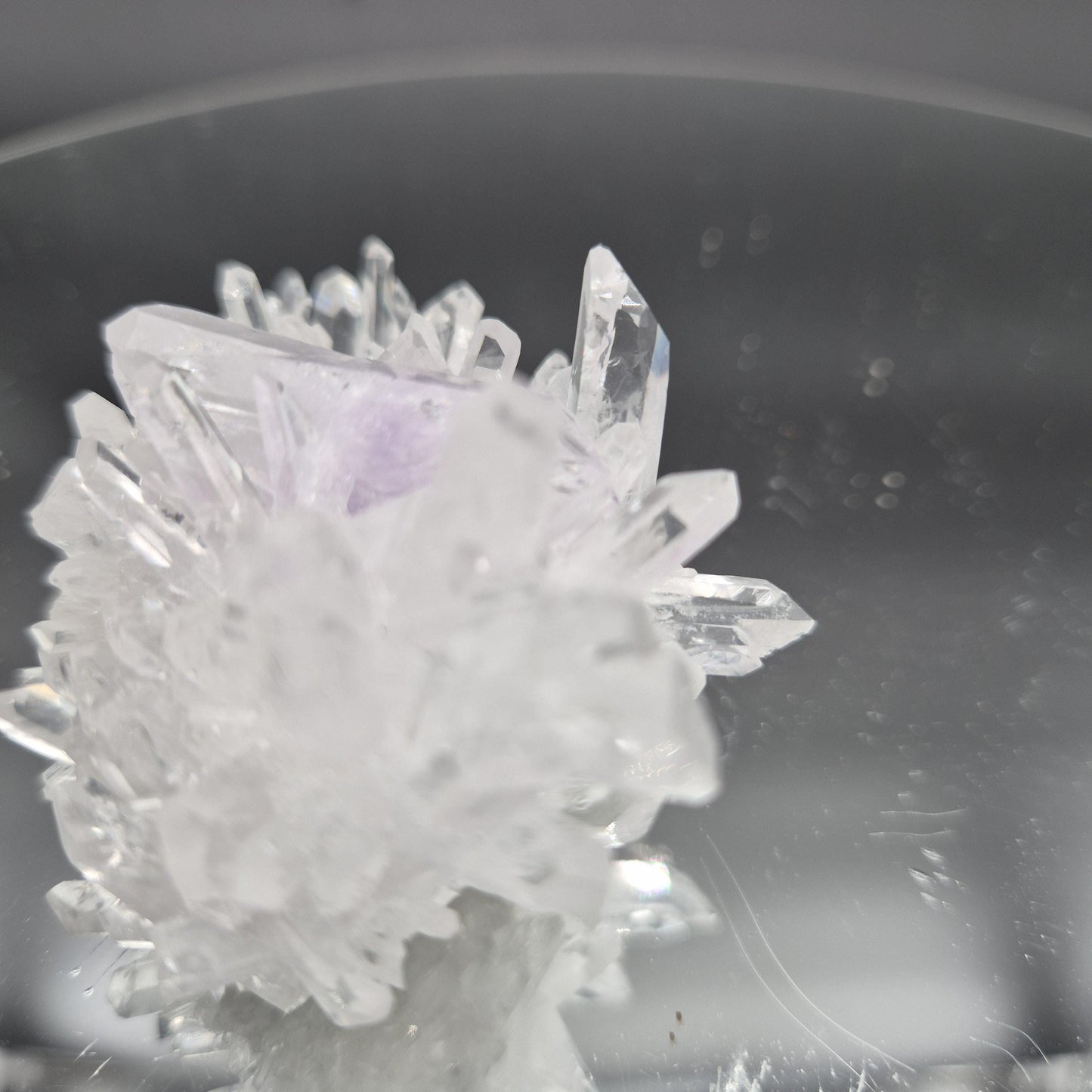 Rare AAA+ Double Terminated Phantom Amethyst Chrysanthemum Crystal Cluster | Natural Quartz Specimen | 4 oz Crystal Hoarder