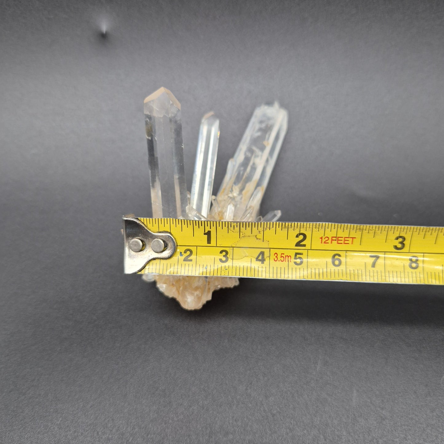 Rare AAA+ DNA Blue Smoke Golden Healer Needle Lemurian Quartz Cluster | Fully Crystallized | Colombia | 2.08 oz Crystal Hoarder