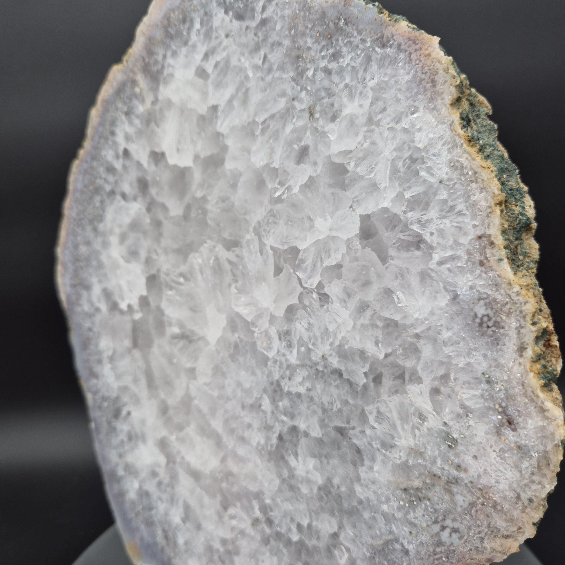 Huge Quartz Slab with Pink Amethyst and Agate Backlit Brazil 12x11x1.5 11.32 lbs Crystal Hoarder