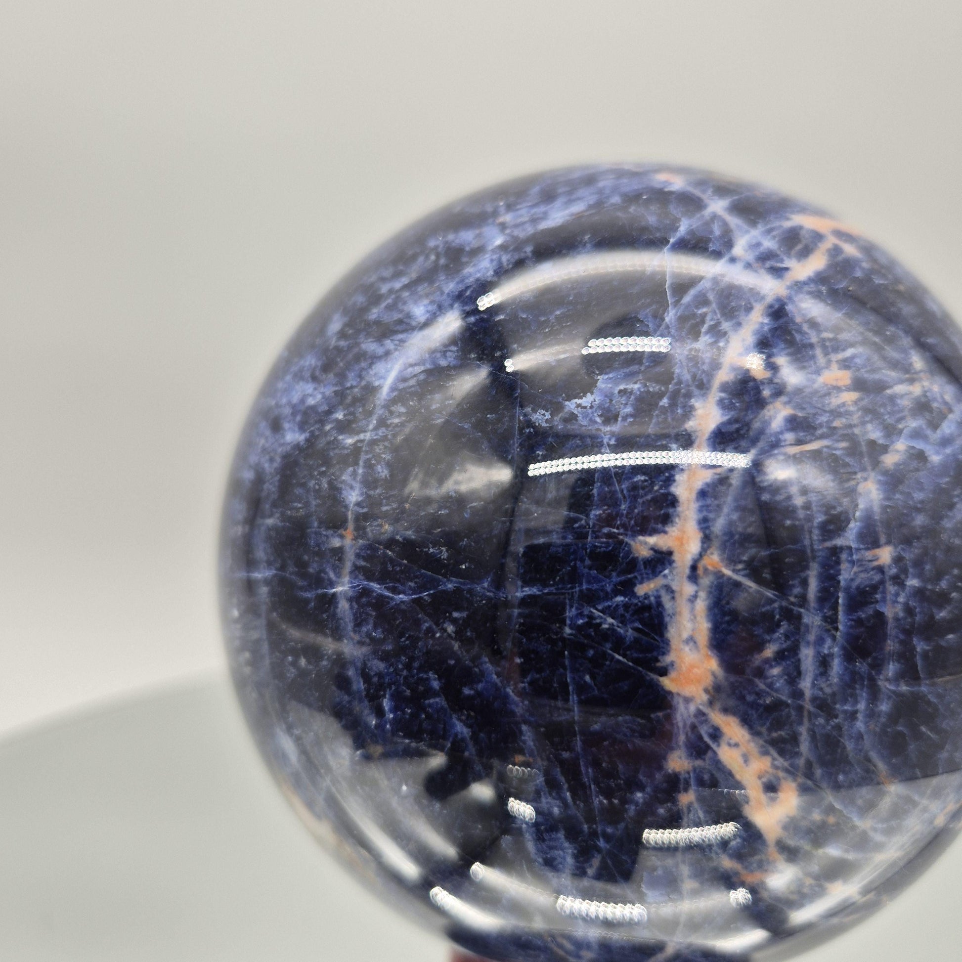 AAA+ Quality Dark Blue Sodalite Sphere – Deep Royal Blue Crystal Sphere Crystal Hoarder