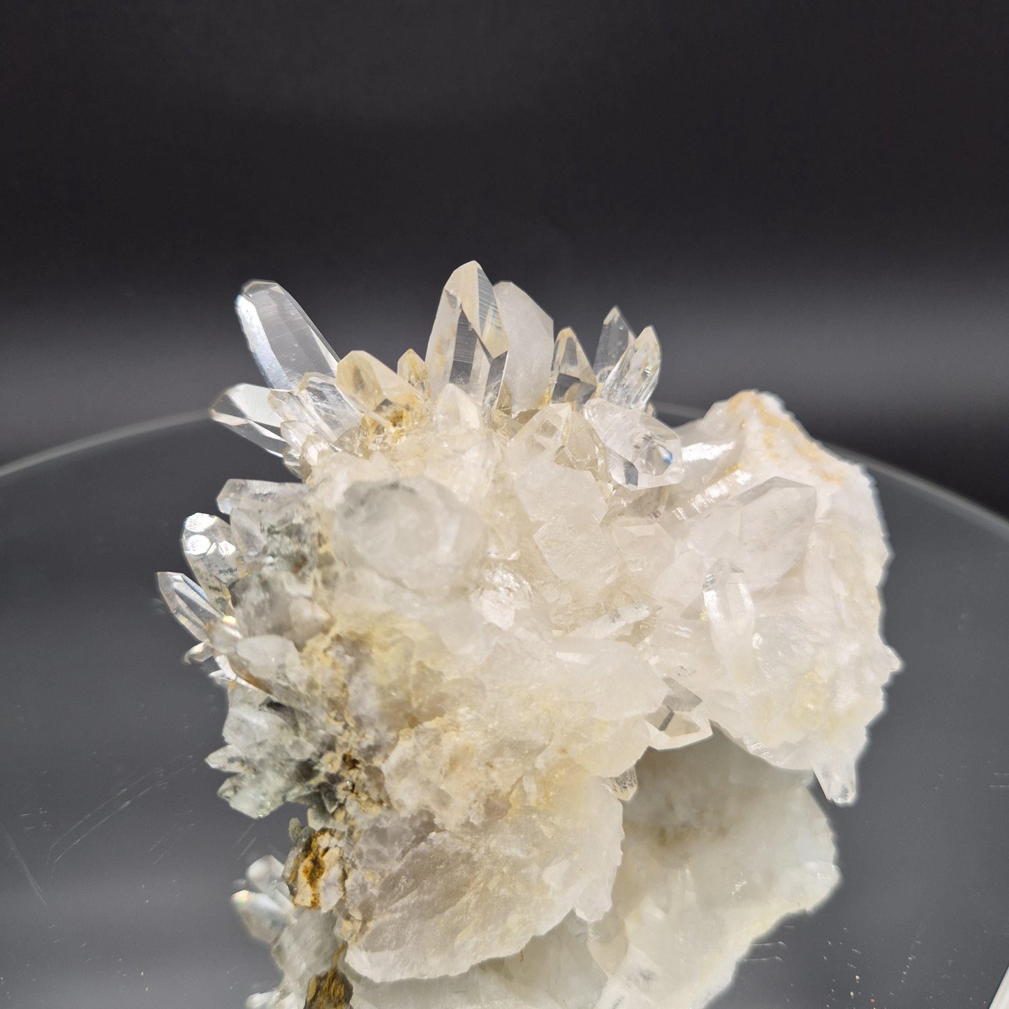 AAA+ Golden Healer Quartz with Clear Points Chlorite 4.5x3.5x3 1.13 lbs Colombia Crystal Hoarder