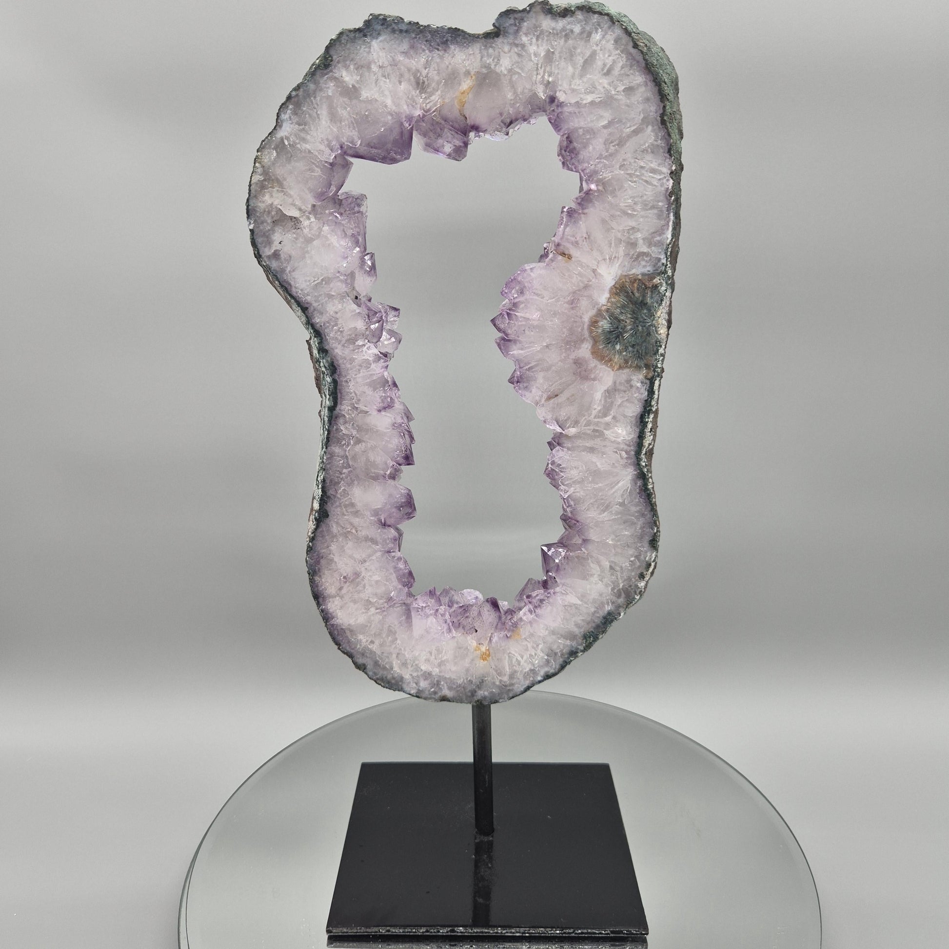 Amethyst Portal from Brazil - 15in Tall Natural Amethyst Crystal Portal  with Stalactite Flower Formation  5.45 lb Crystal Hoarder