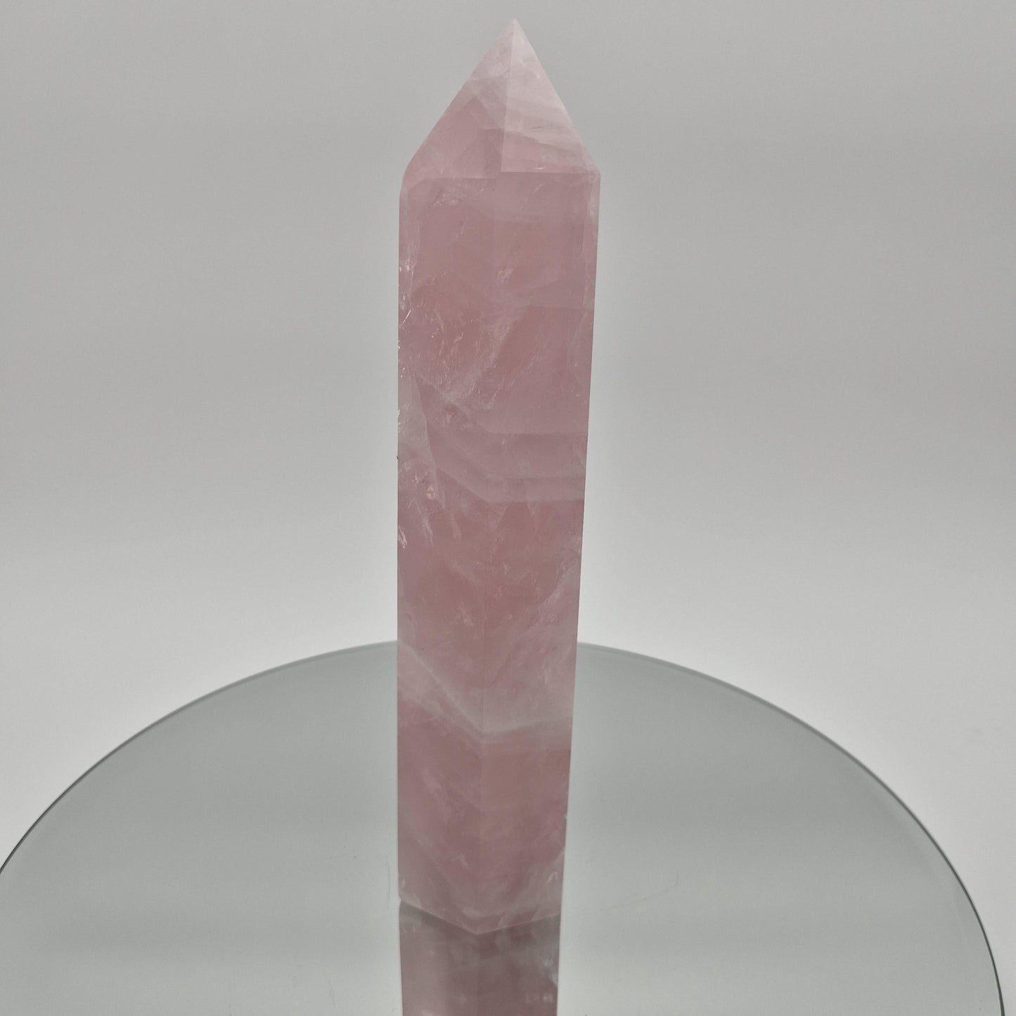 Rose Quartz Tower - 2.67 lb | 9.5in Tall | Display-Ready Beauty Crystal Hoarder