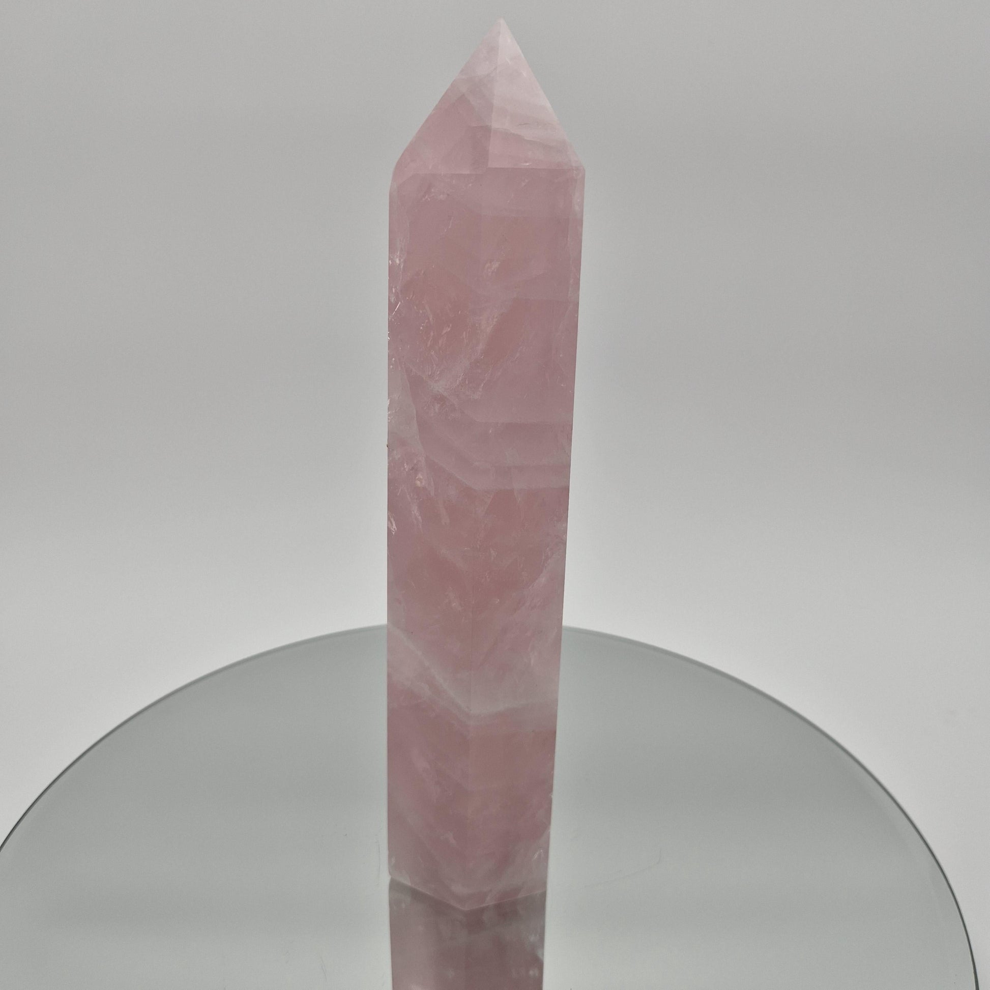 Rose Quartz Tower - 2.67 lb | 9.5in Tall | Display-Ready Beauty Crystal Hoarder