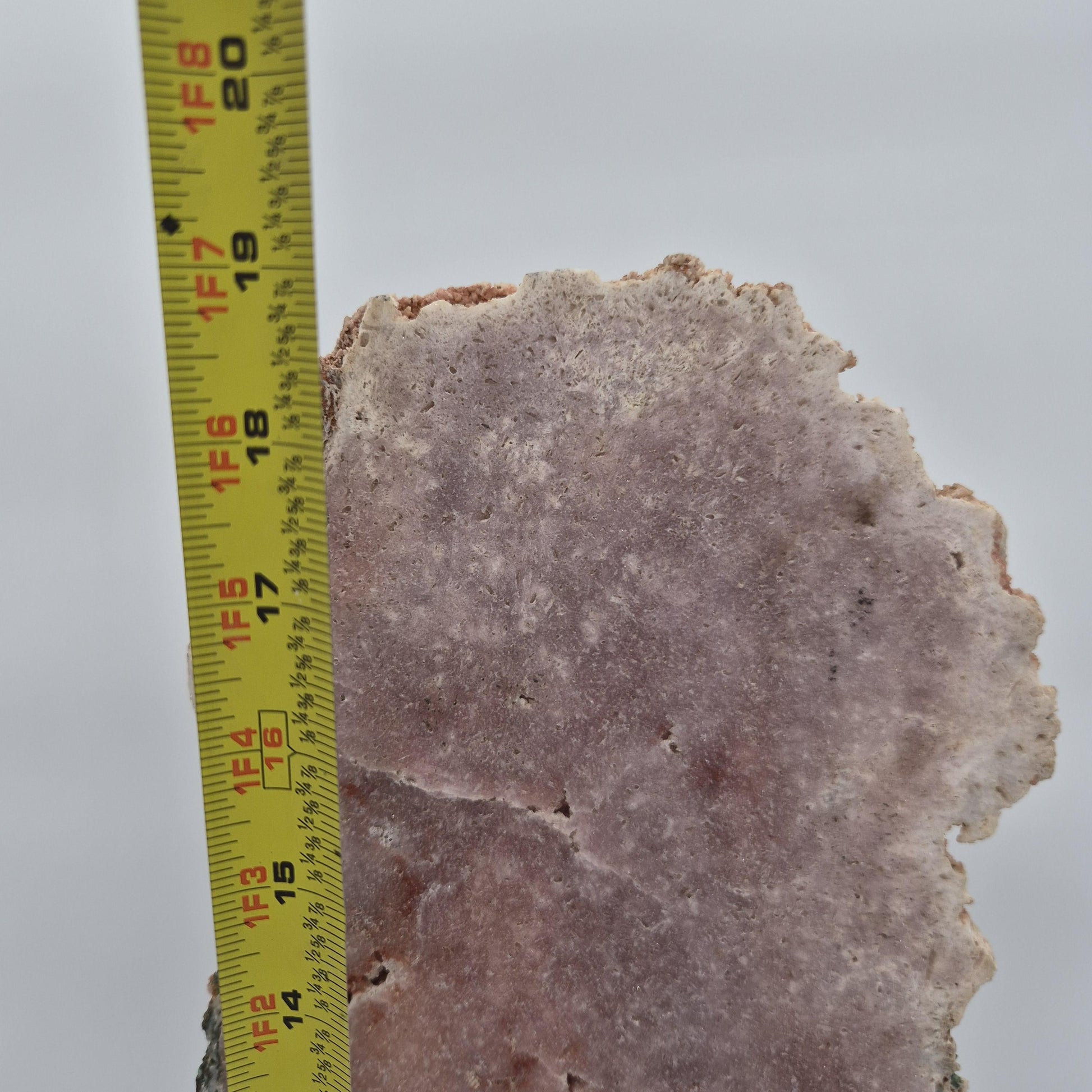 Pink Amethyst Slab on Stand - Brazil | 19in Tall Crystal Display Crystal Hoarder