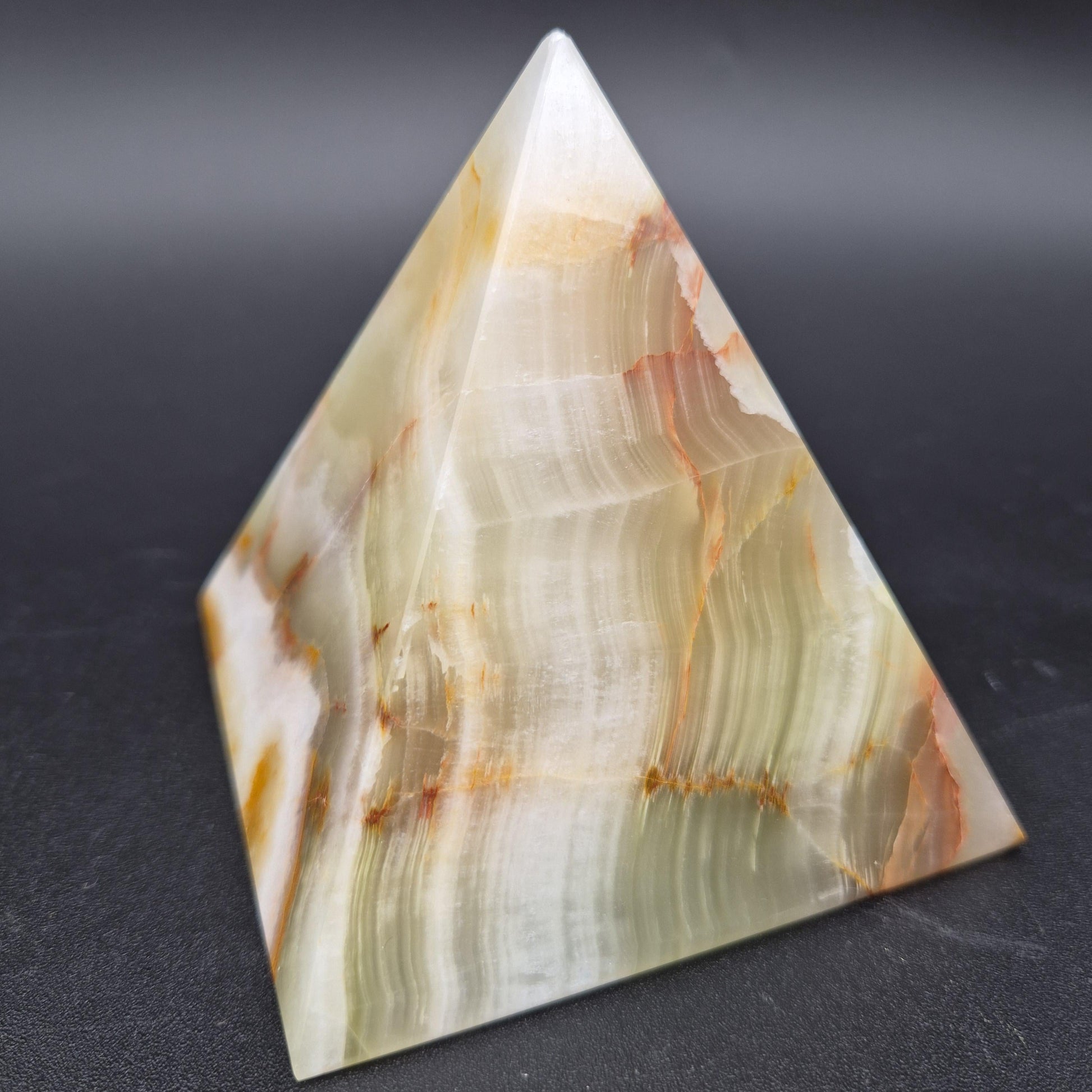 4 Inch Polished Green Onyx Pyramid | Green Onyx Decor | Crystal Pyramid | 2 lbs | Choose 1 of 4 Crystal Hoarder