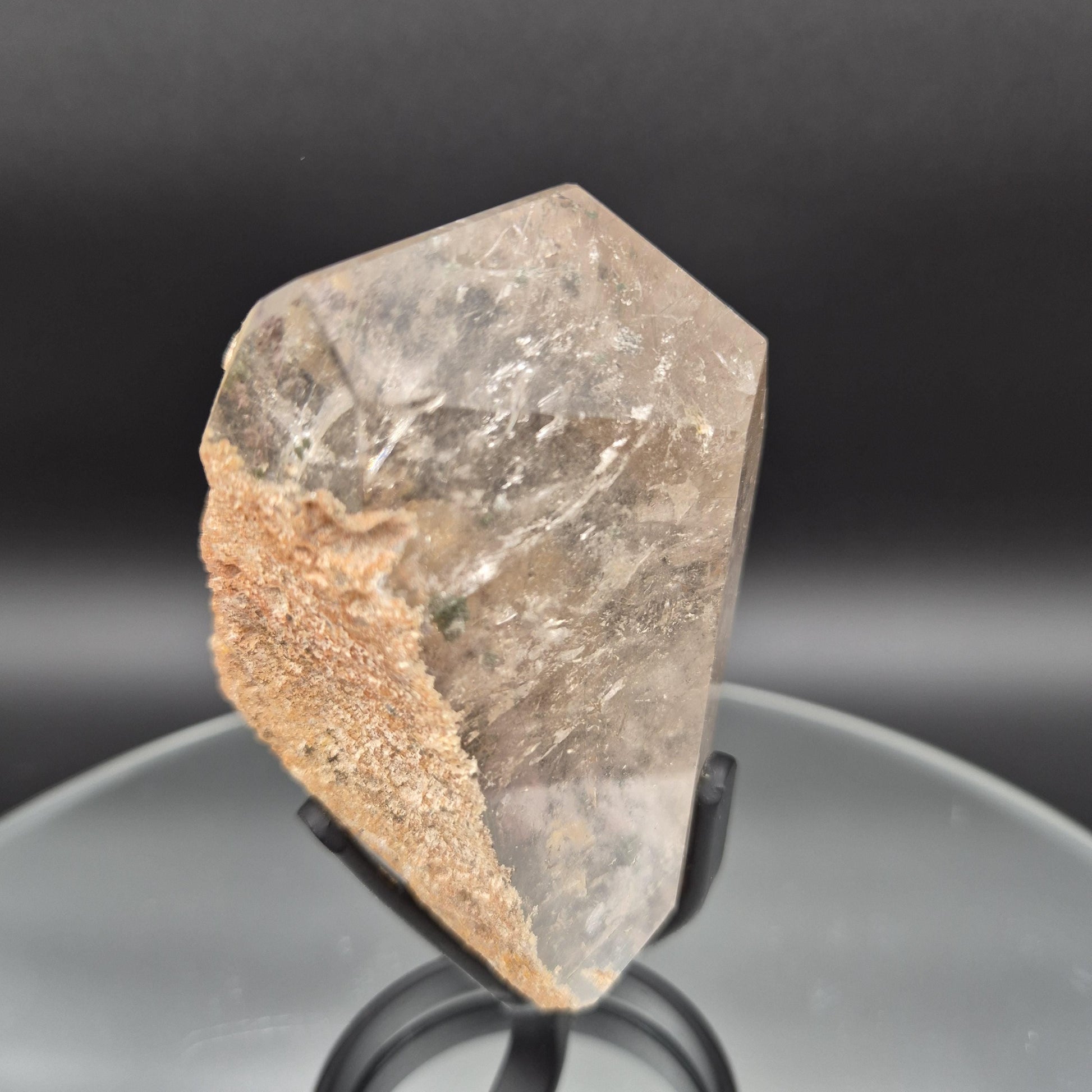 AAA+ Light Smoky Quartz Garden Inclusion (Lodolite) - Brazil - 1.17 lbs - 6 x 3in - Scenic Phantom Quartz Crystal Crystal Hoarder