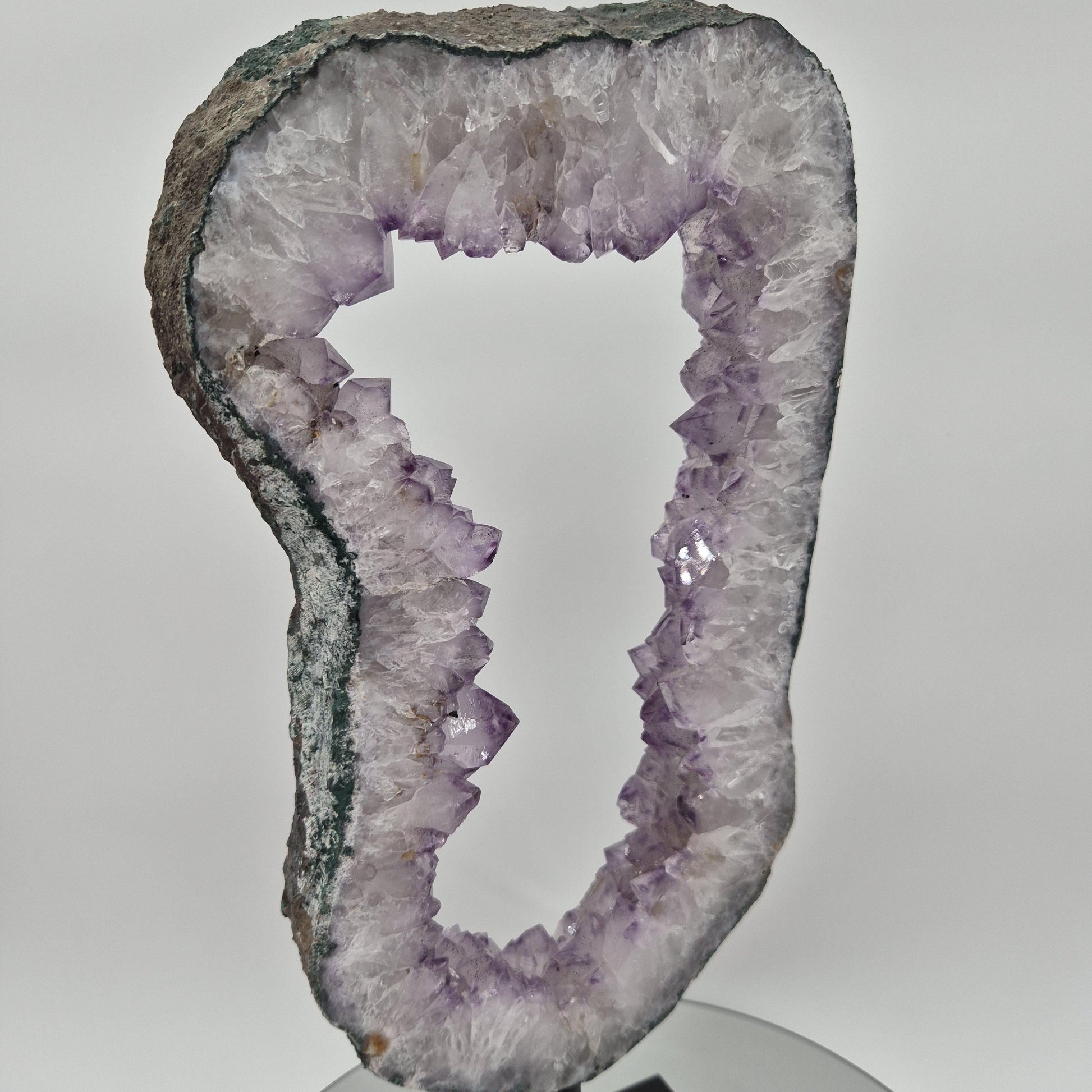 Amethyst Portal from Brazil - 16in Tall Natural Amethyst Crystal Portal | 7.14 lb Amethyst Specimen Crystal Hoarder