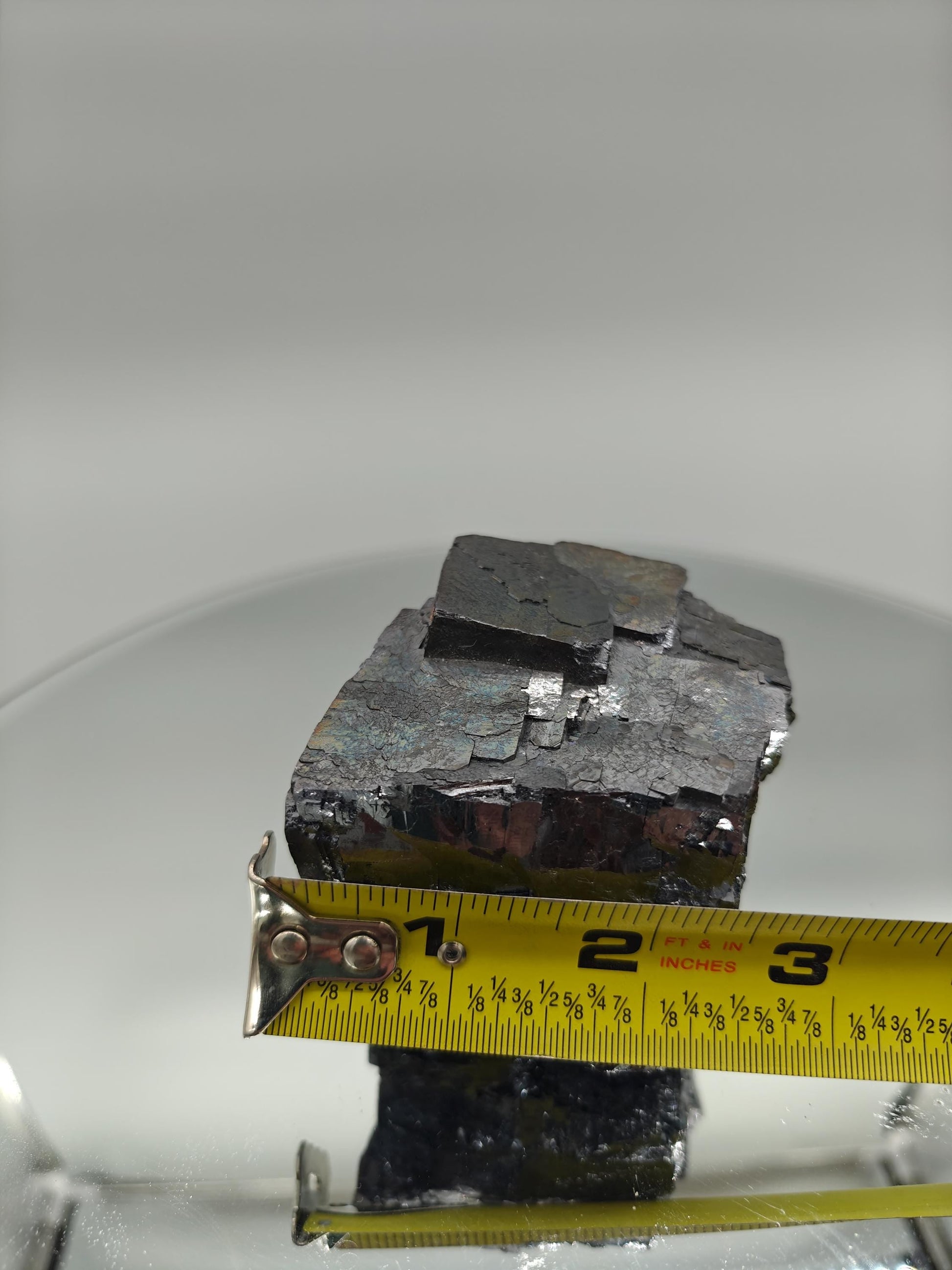 Huge Shiny Stepped Galena Crystal | Missouri Mineral Specimen | Metallic Cubic Formation | Collector Display Piece | 2.39 lbs Crystal Hoarder