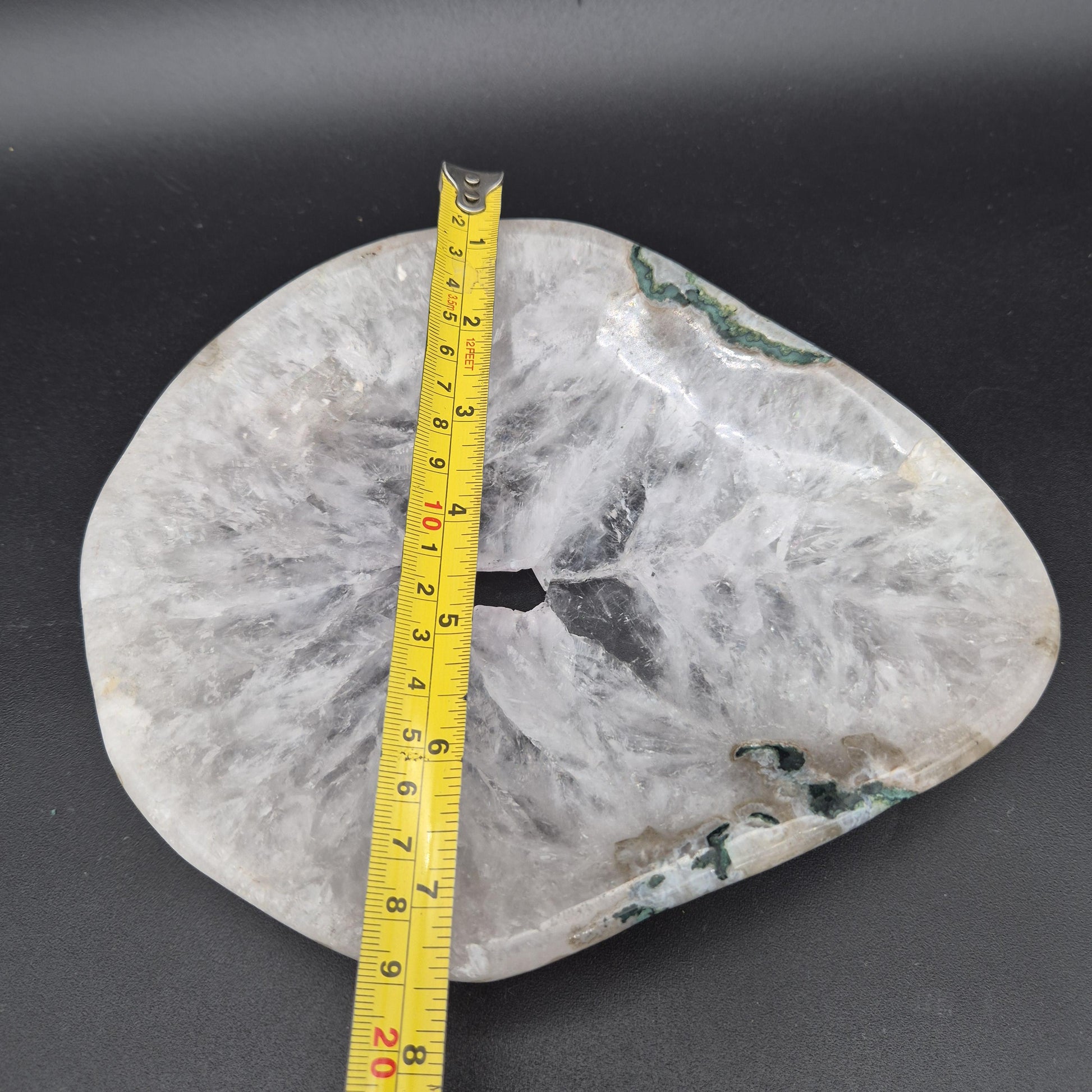 AAA+ Amethyst Quartz Jasper Bowl Brazil 8x7x1 2.94 lbs - Can be Backlit Crystal Hoarder