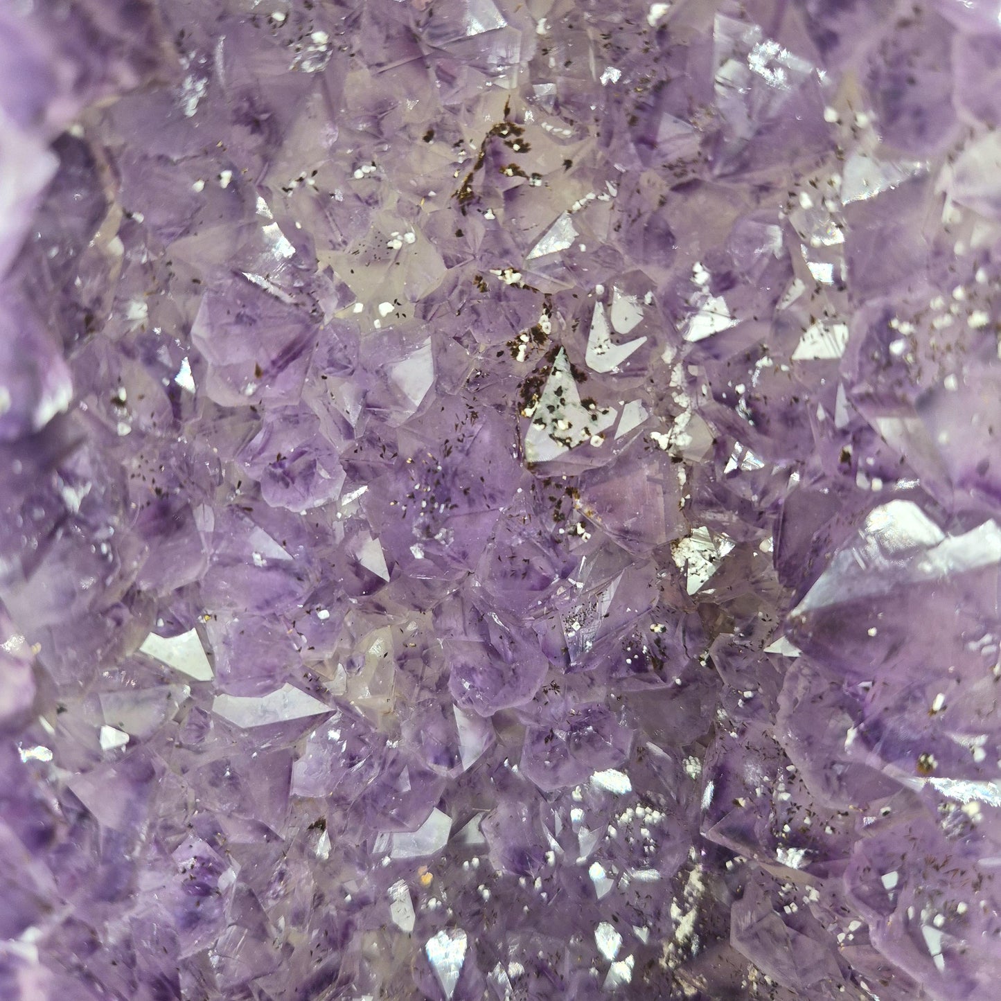 Fully Polished Dark Amethyst Cathedral with Calcite - Brazil | 21.95 lbs | 15.5in Tall Crystal Hoarder