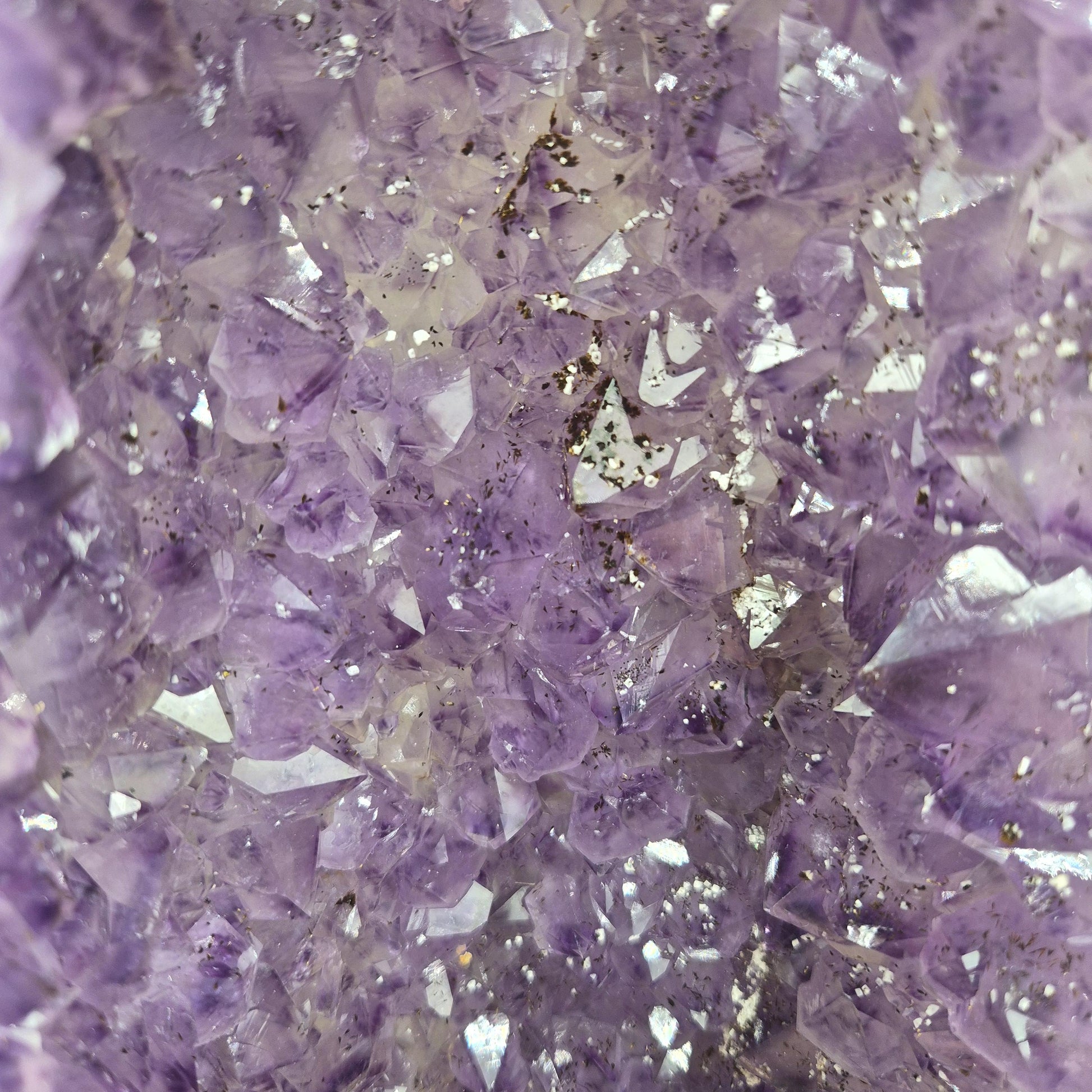 Fully Polished Dark Amethyst Cathedral with Calcite - Brazil | 21.95 lbs | 15.5in Tall Crystal Hoarder