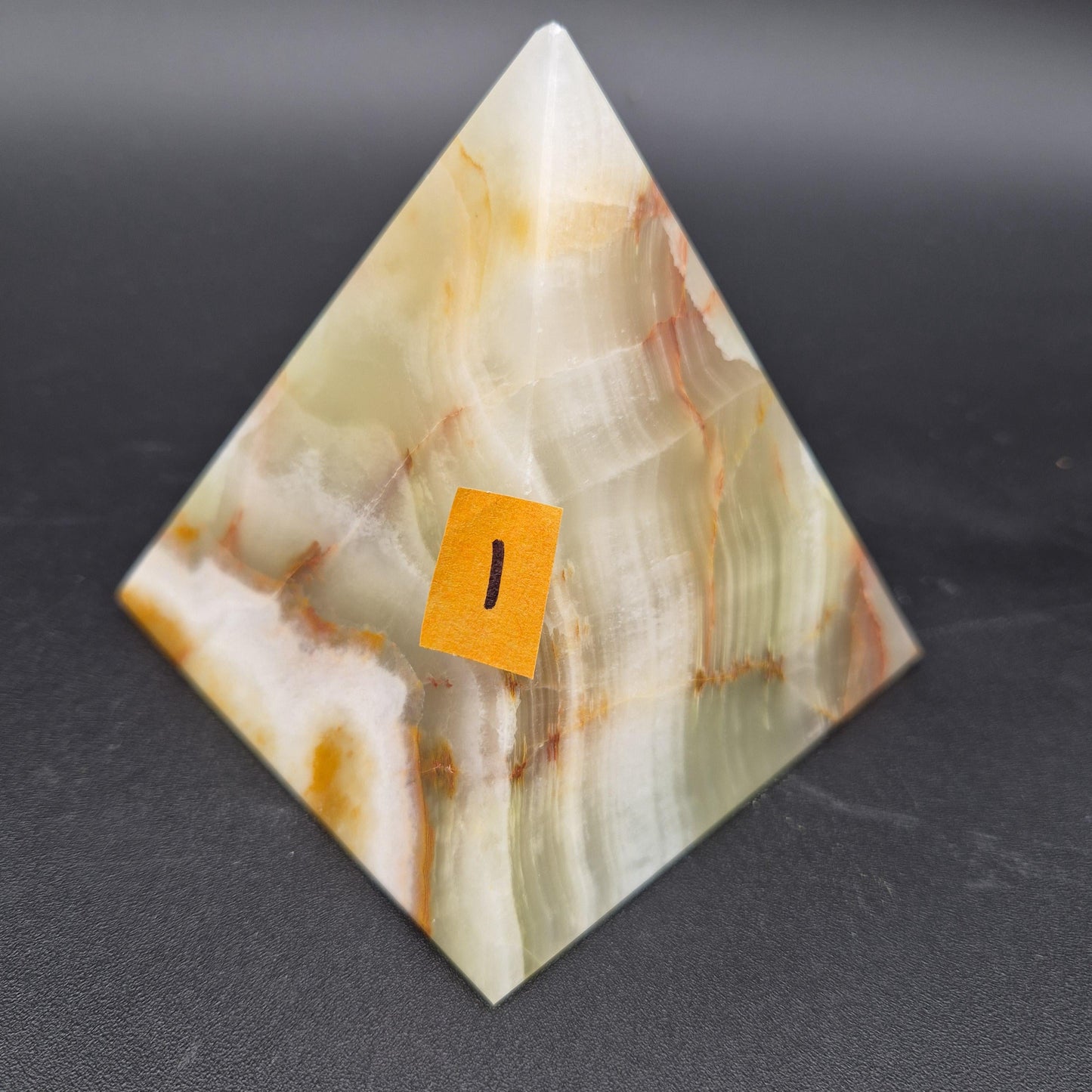 4 Inch Polished Green Onyx Pyramid | Green Onyx Decor | Crystal Pyramid | 2 lbs | Choose 1 of 4 Crystal Hoarder