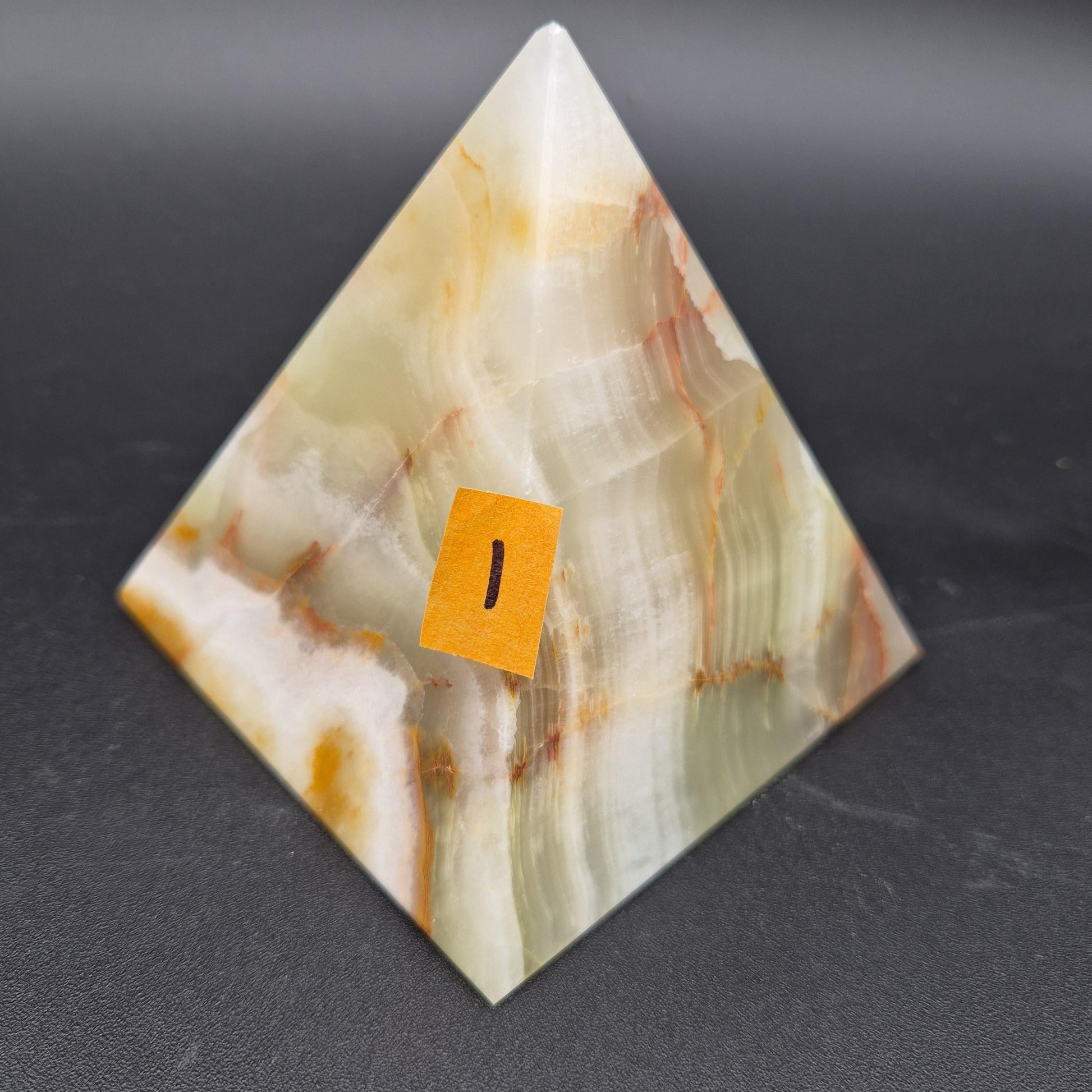 4 Inch Polished Green Onyx Pyramid | Green Onyx Decor | Crystal Pyramid | 2 lbs | Choose 1 of 4 Crystal Hoarder