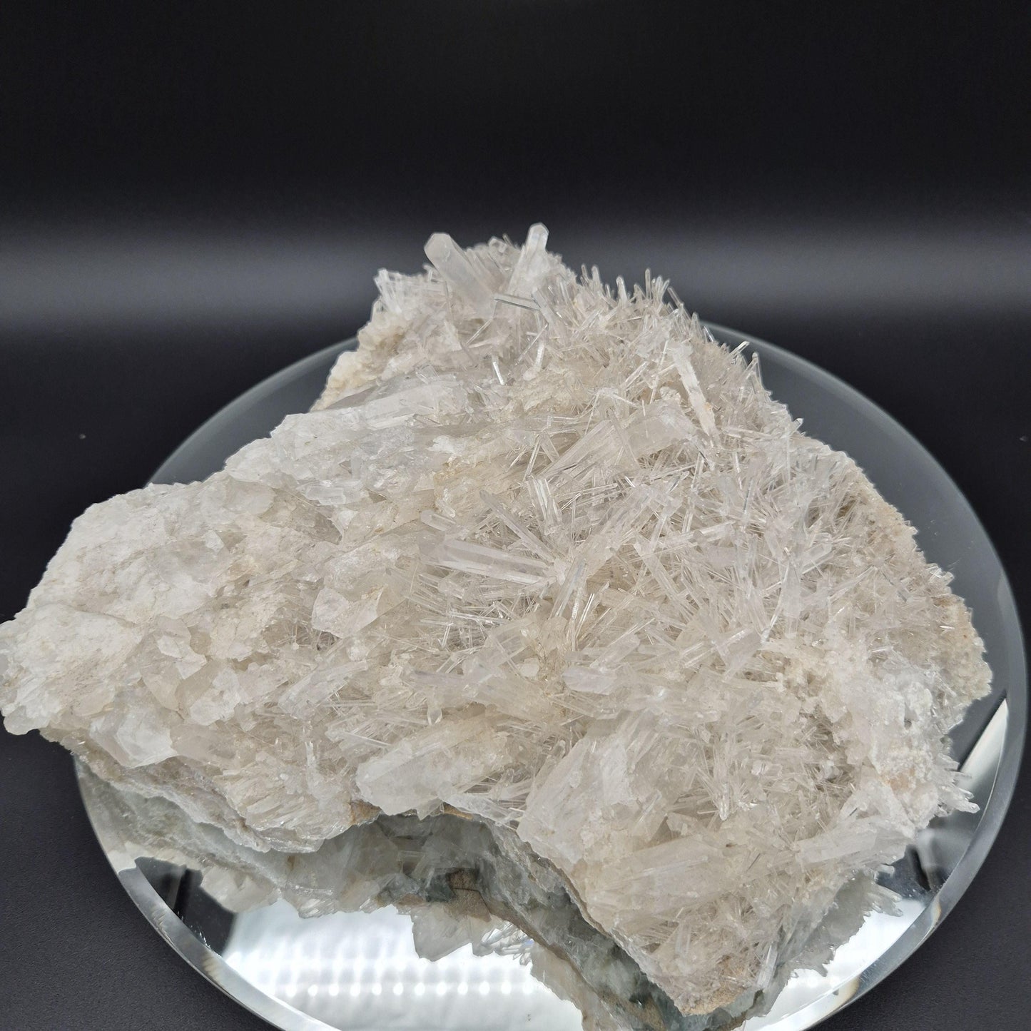 Huge Water Clear Needle Lemurian Quartz Cluster - Colombia - 8.72 lbs - 10 x 9in - Collector Grade Crystal Hoarder