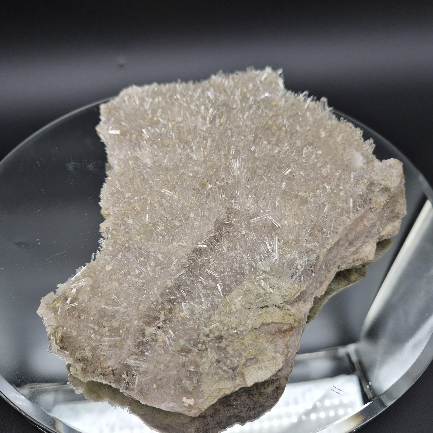 AAA+ Super Rare Lemurian Needle Quartz Plate Slab with Thousands of Needles Colombia 3.68 lbs Crystal Hoarder Crystal Hoarder