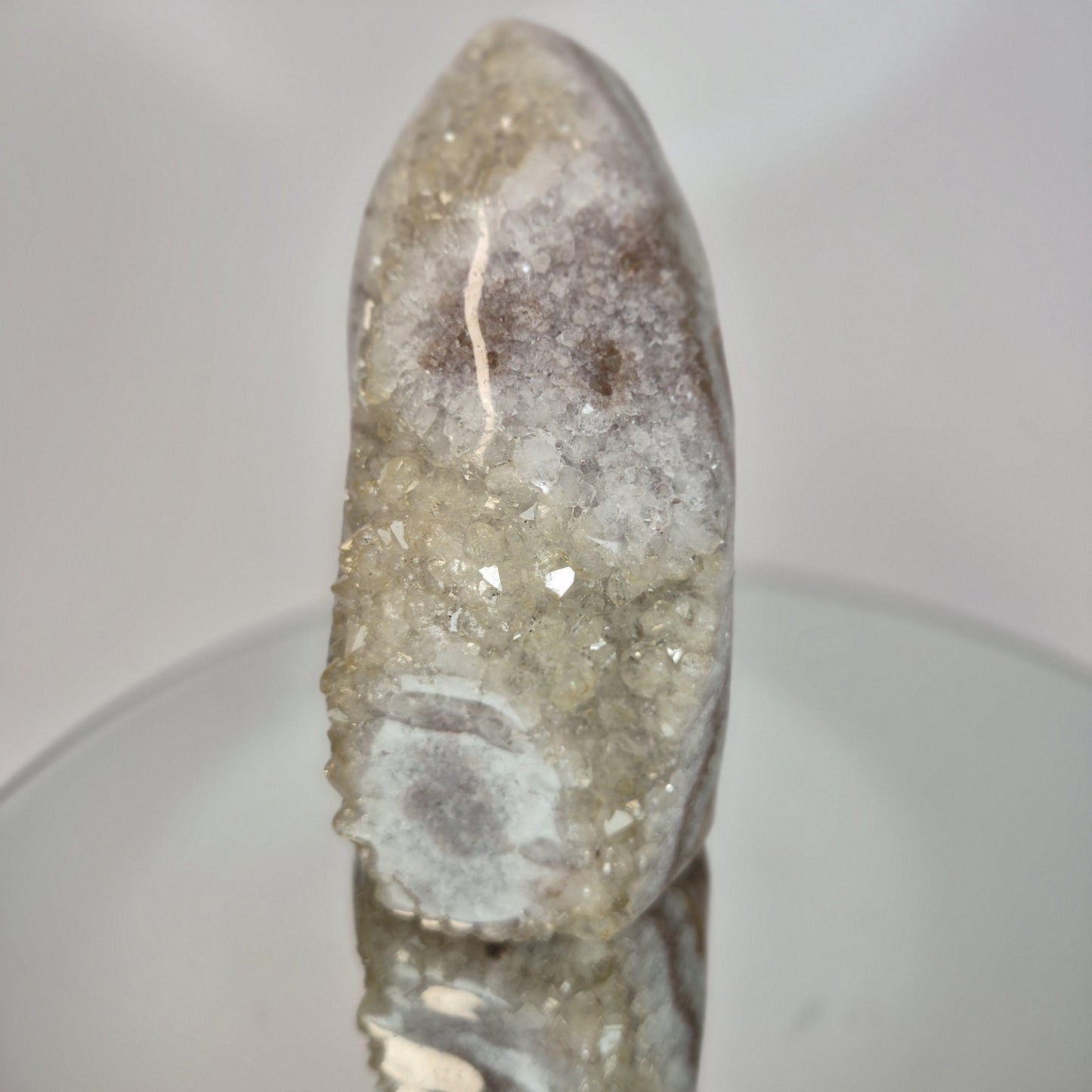 Rare Uruguay Citrine with Pink Stalactite Eyes & Pink Banding - Natural Collector Specimen, High Grade Crystal Display Crystal Hoarder
