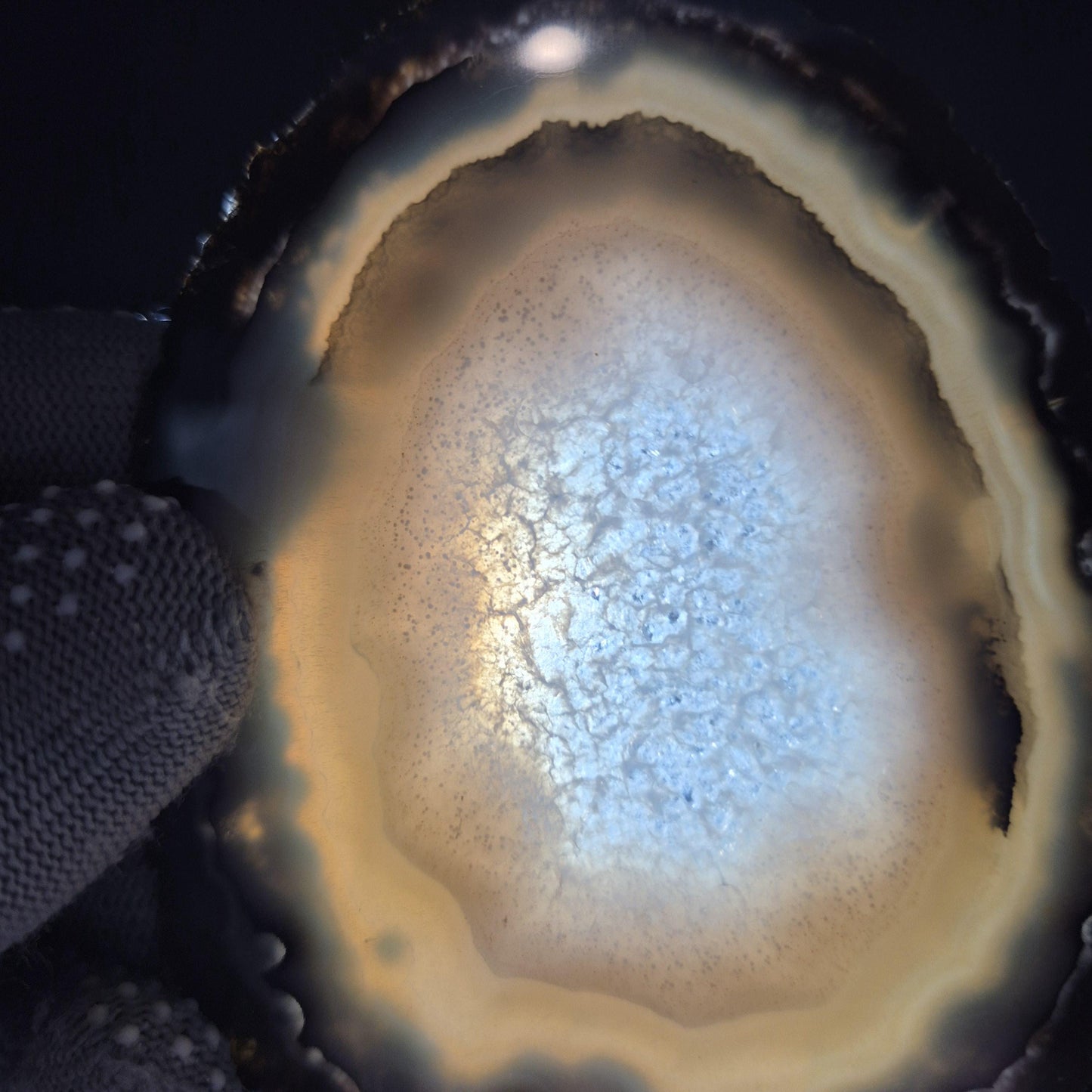 Natural Agate Slices - Set of 3 | 4in, 4.5in, 5in Translucent Quartz | 0.64 lbs | Polished Crystal Decor Crystal Hoarder