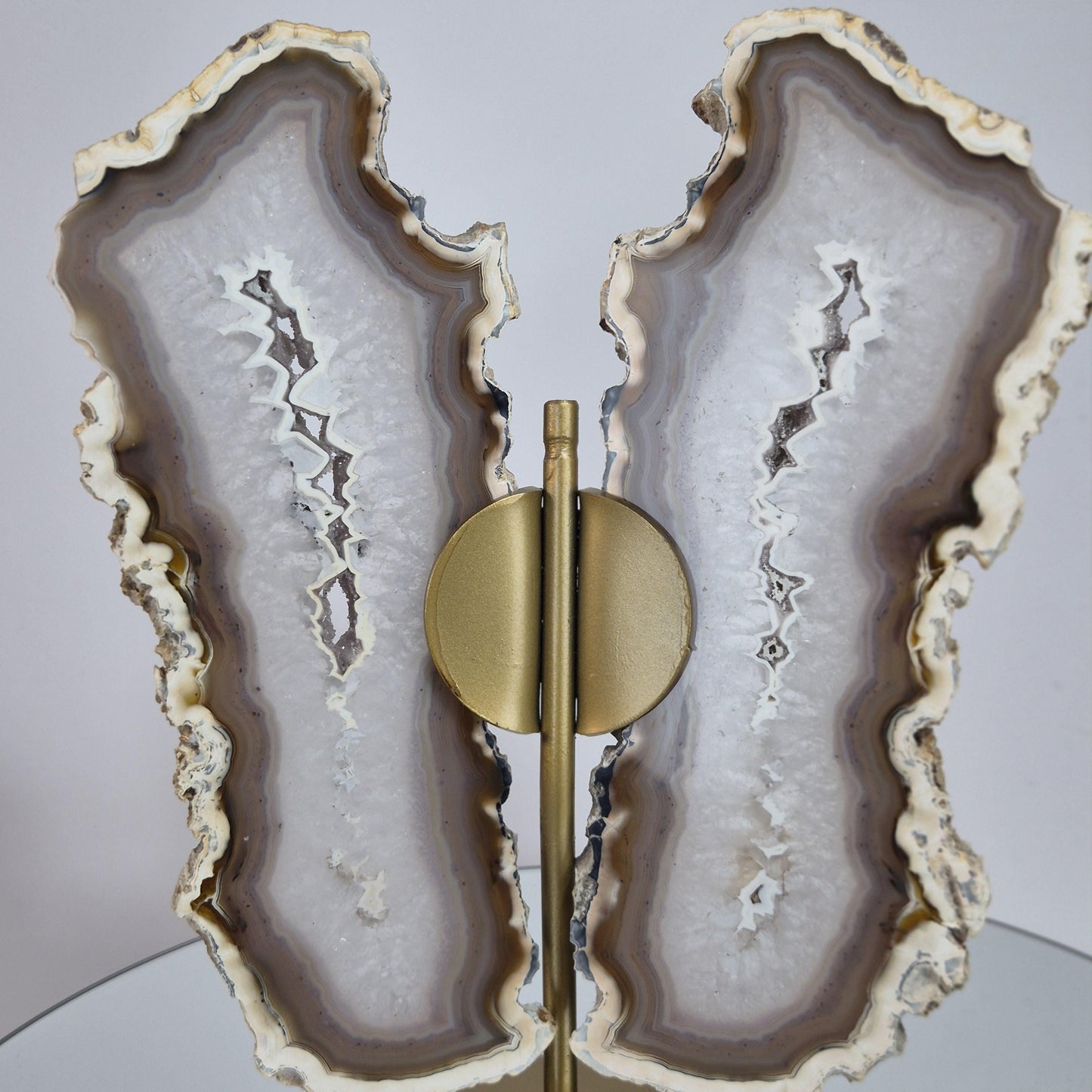 Banded Agate Druzy Butterfly Wings - Super Rare One-of-a-Kind - Brazil Crystal Hoarder