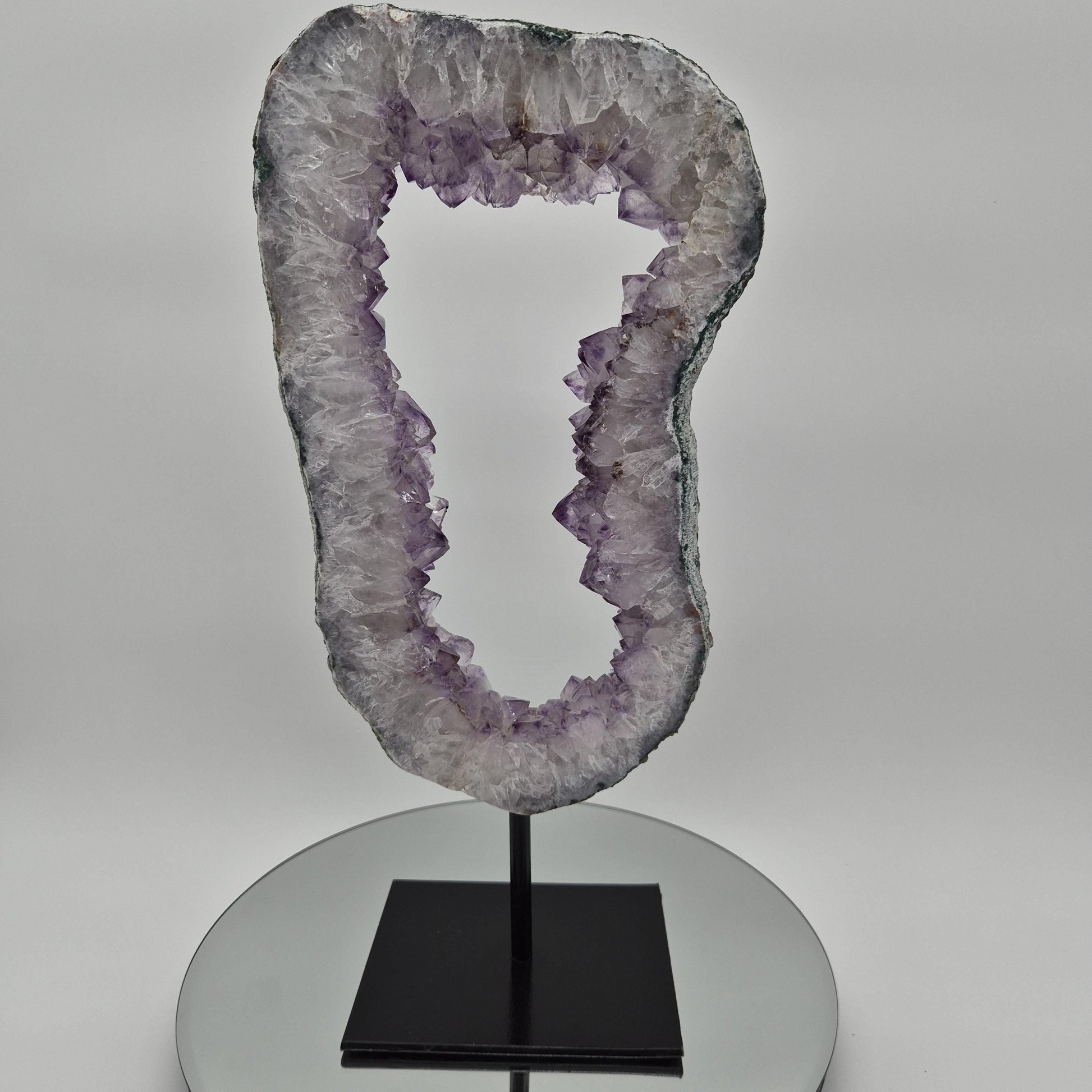 Amethyst Portal from Brazil - 16in Tall Natural Amethyst Crystal Portal | 7.14 lb Amethyst Specimen Crystal Hoarder